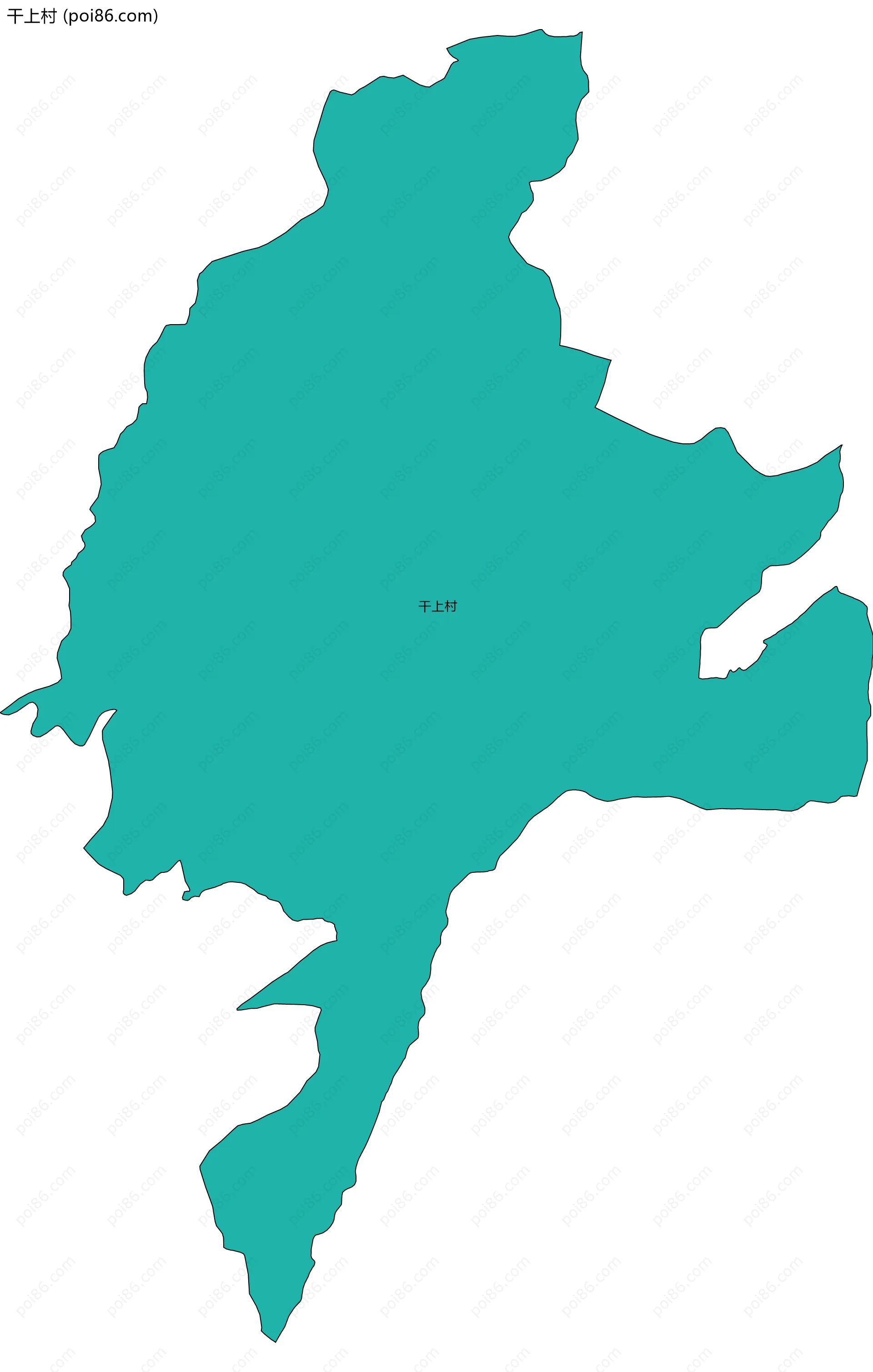 干上村边界地图