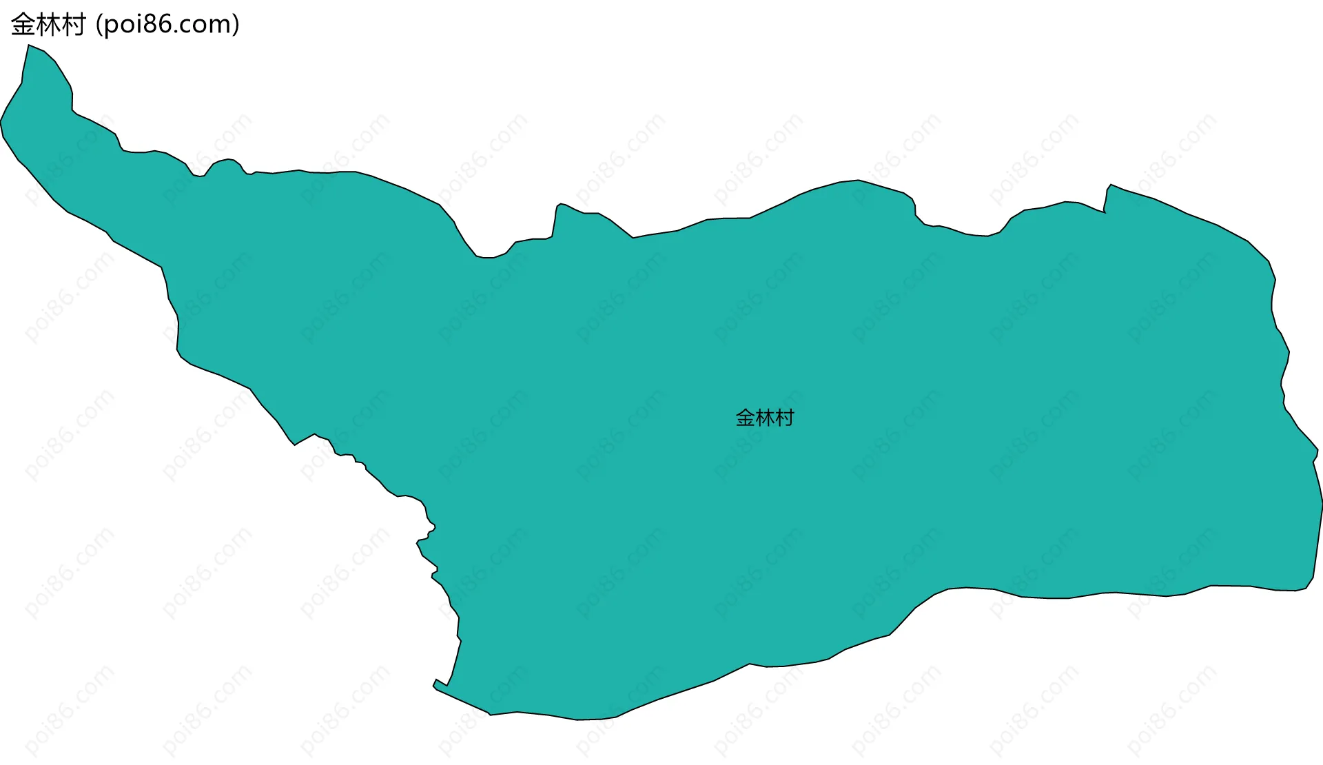 金林村边界地图