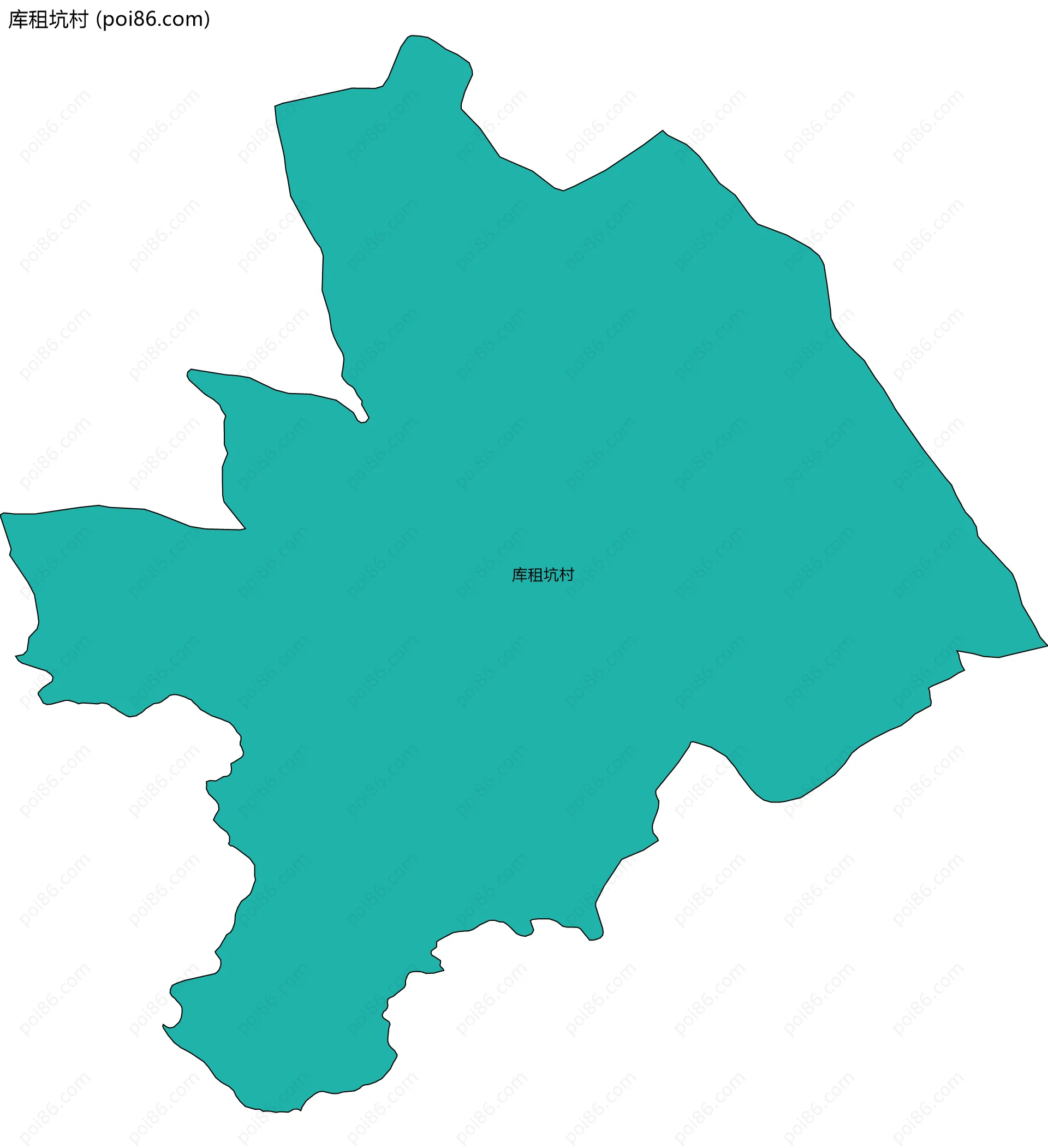 库租坑村边界地图