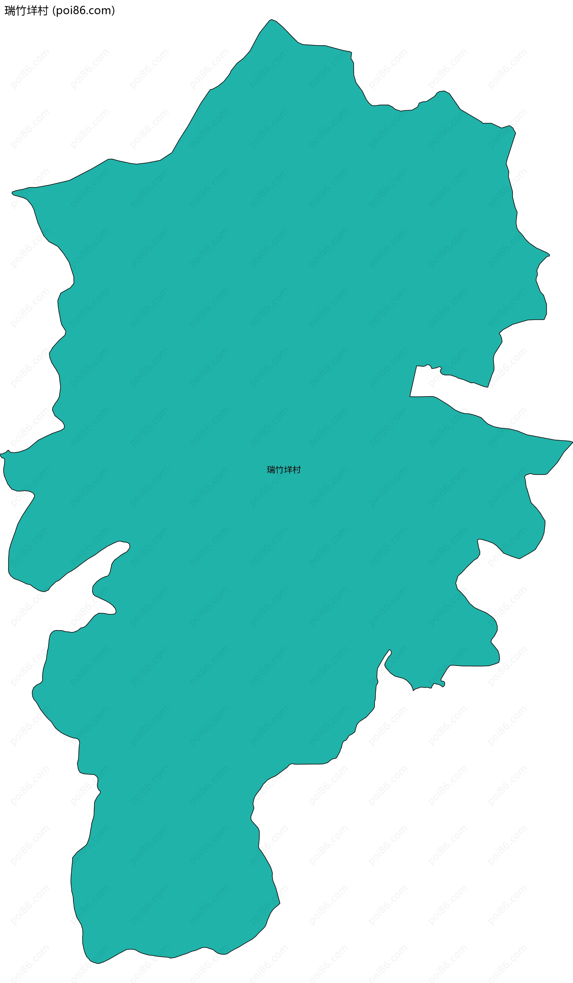 瑞竹垟村边界地图