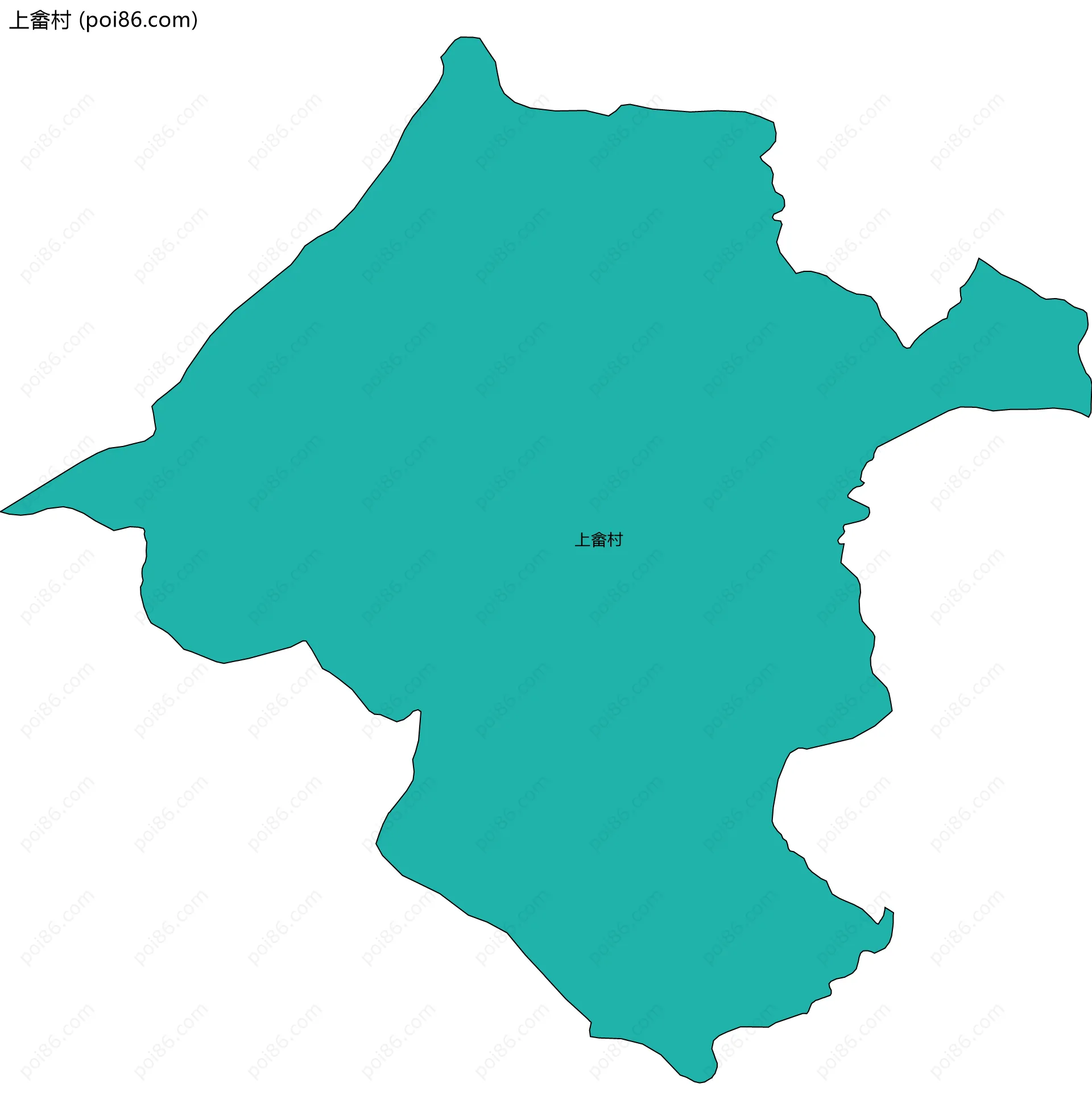 上畲村边界地图