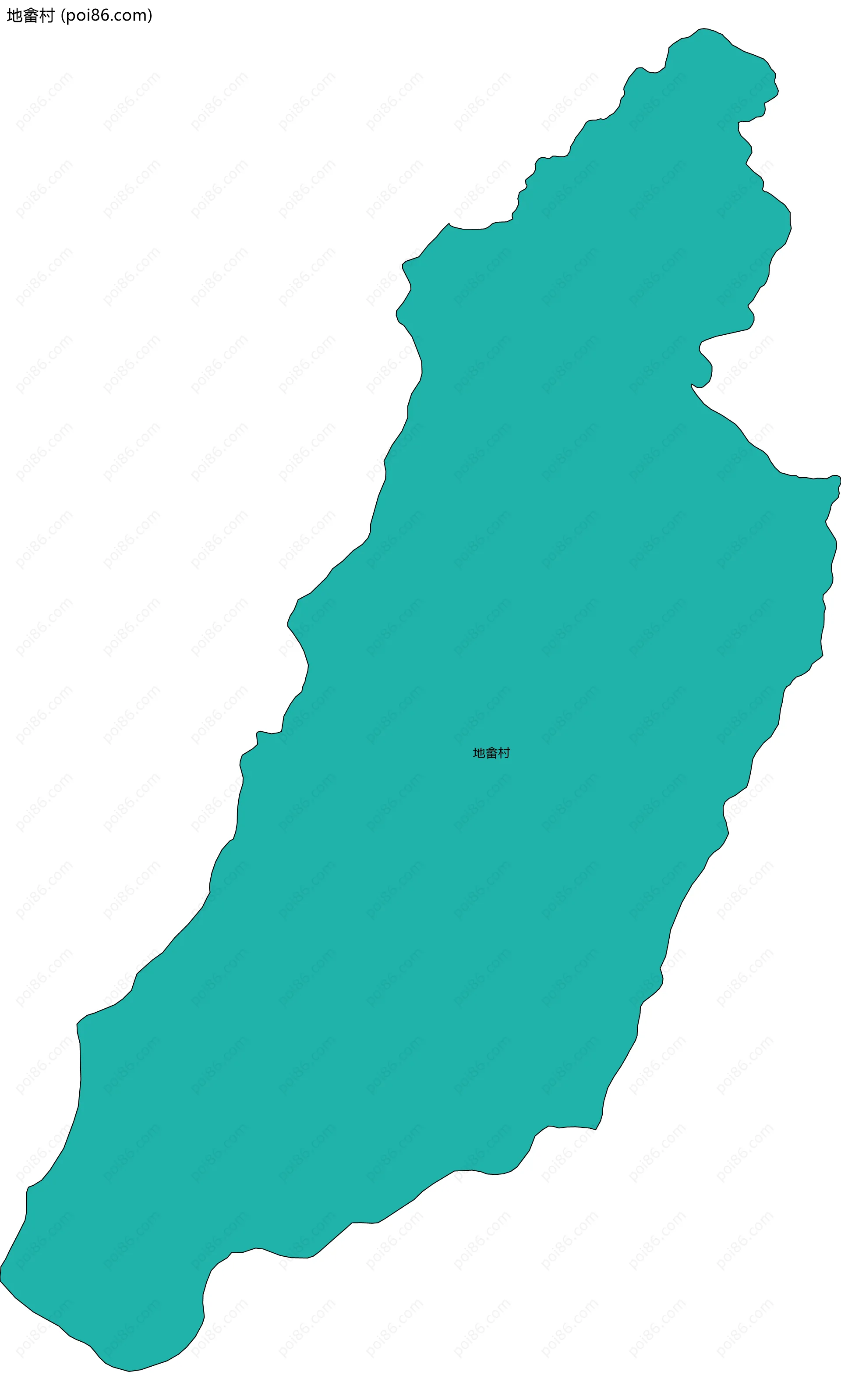 地畲村边界地图