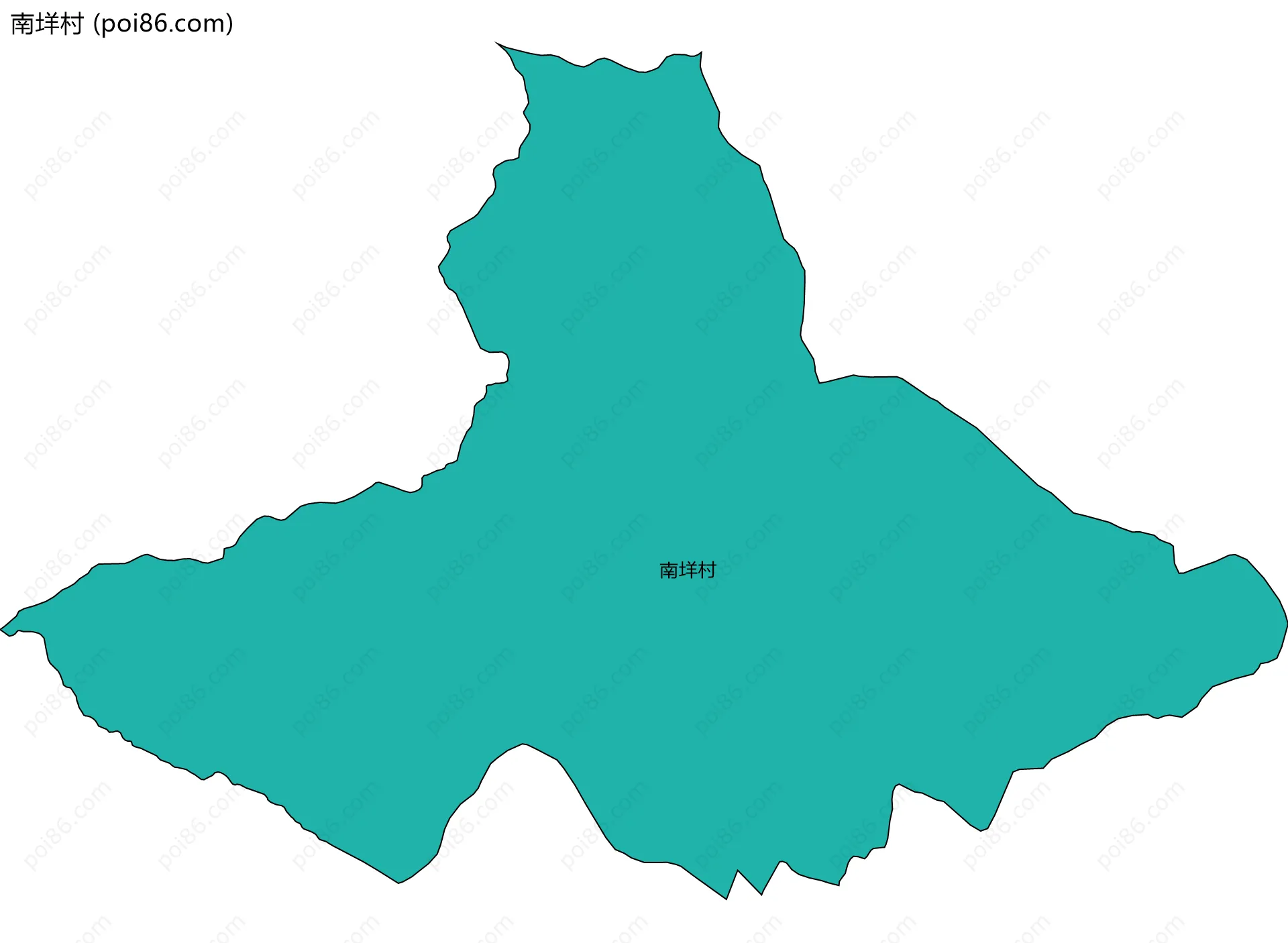 南垟村边界地图