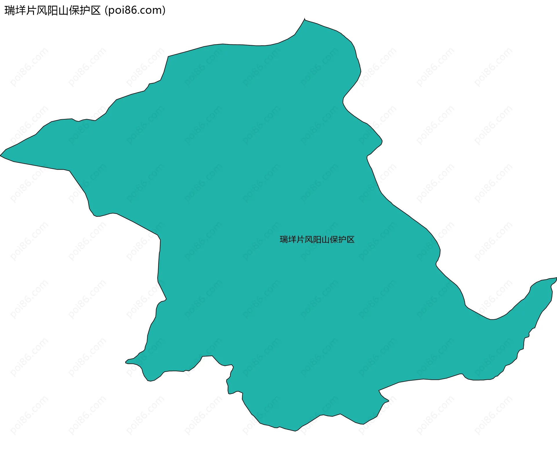 瑞垟片风阳山保护区边界地图