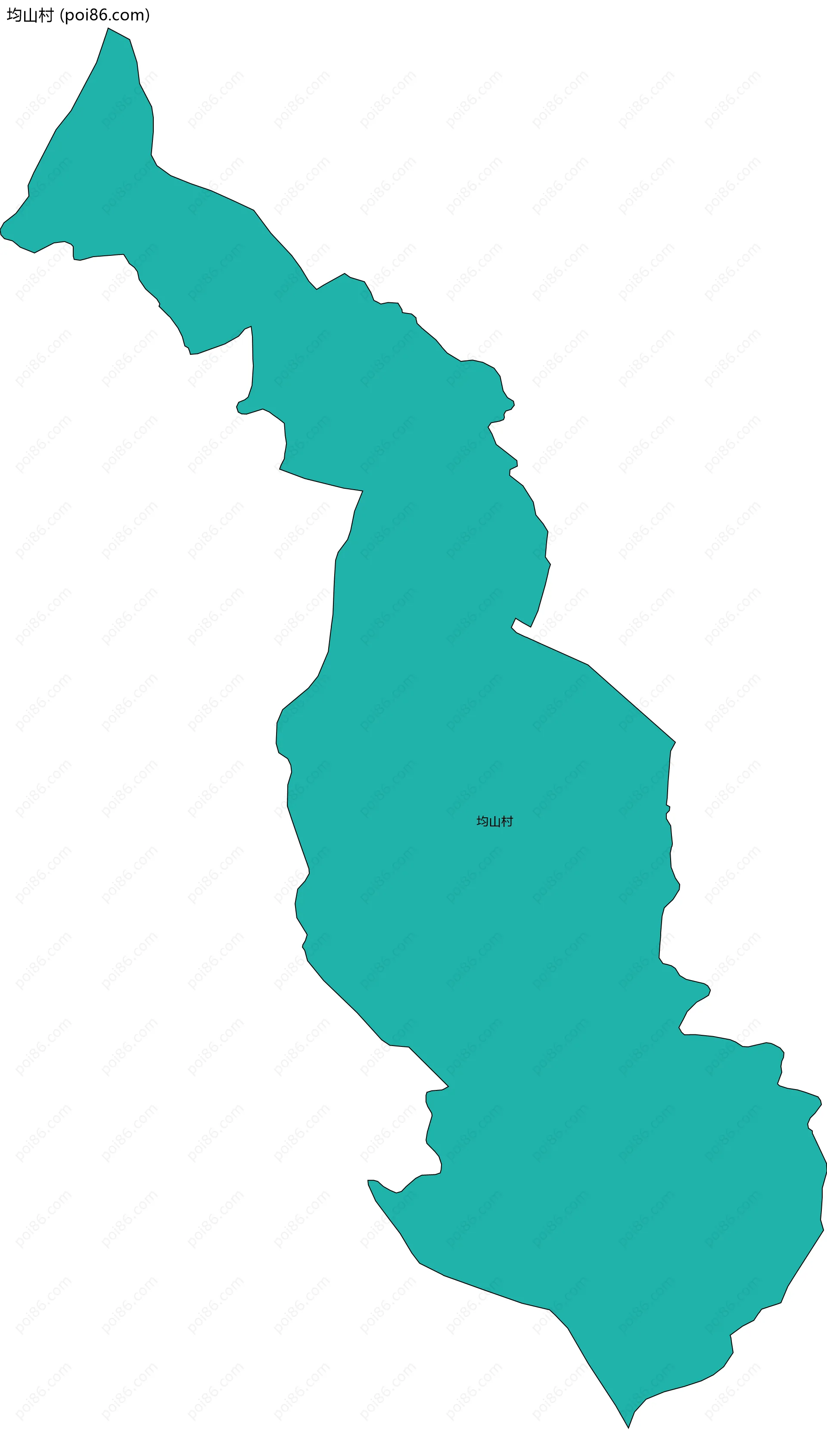 均山村边界地图