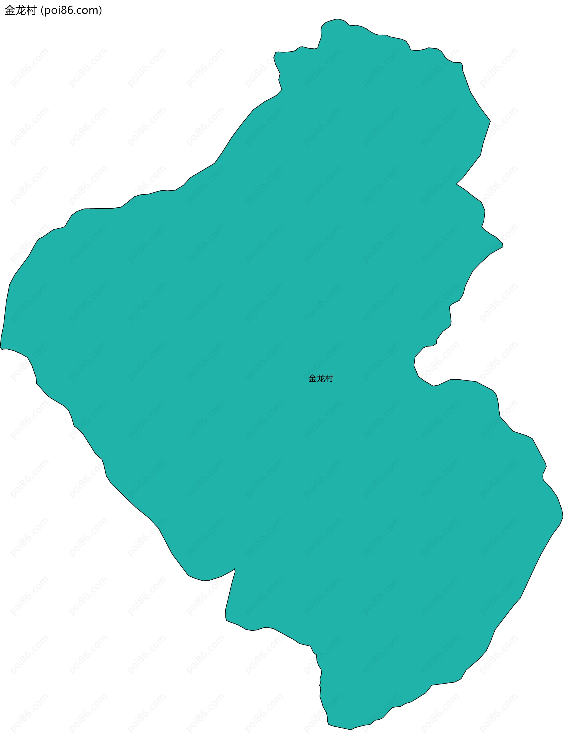 金龙村边界地图