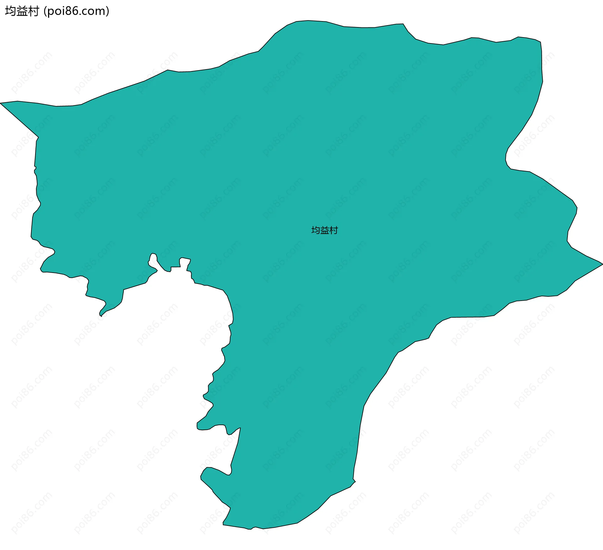 均益村边界地图