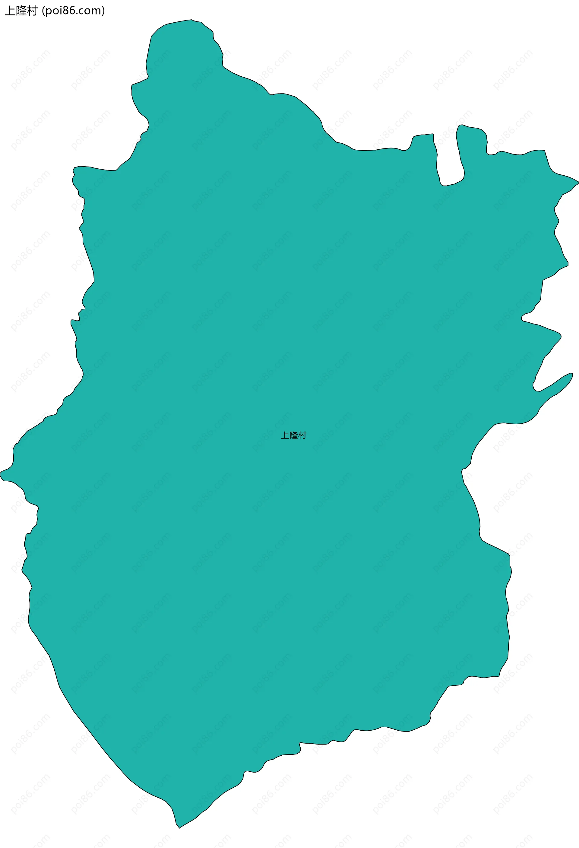 上隆村边界地图