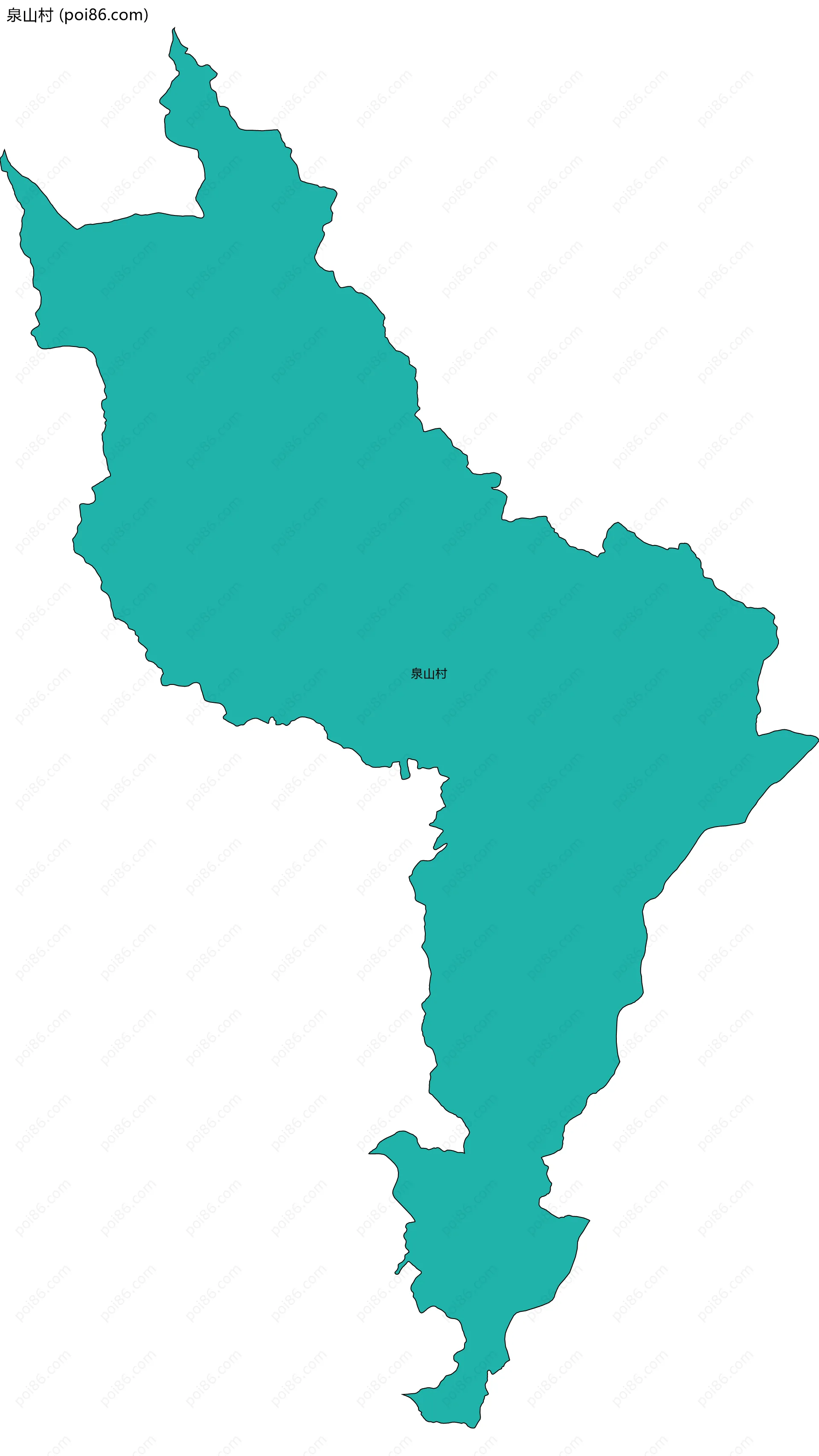 泉山村边界地图