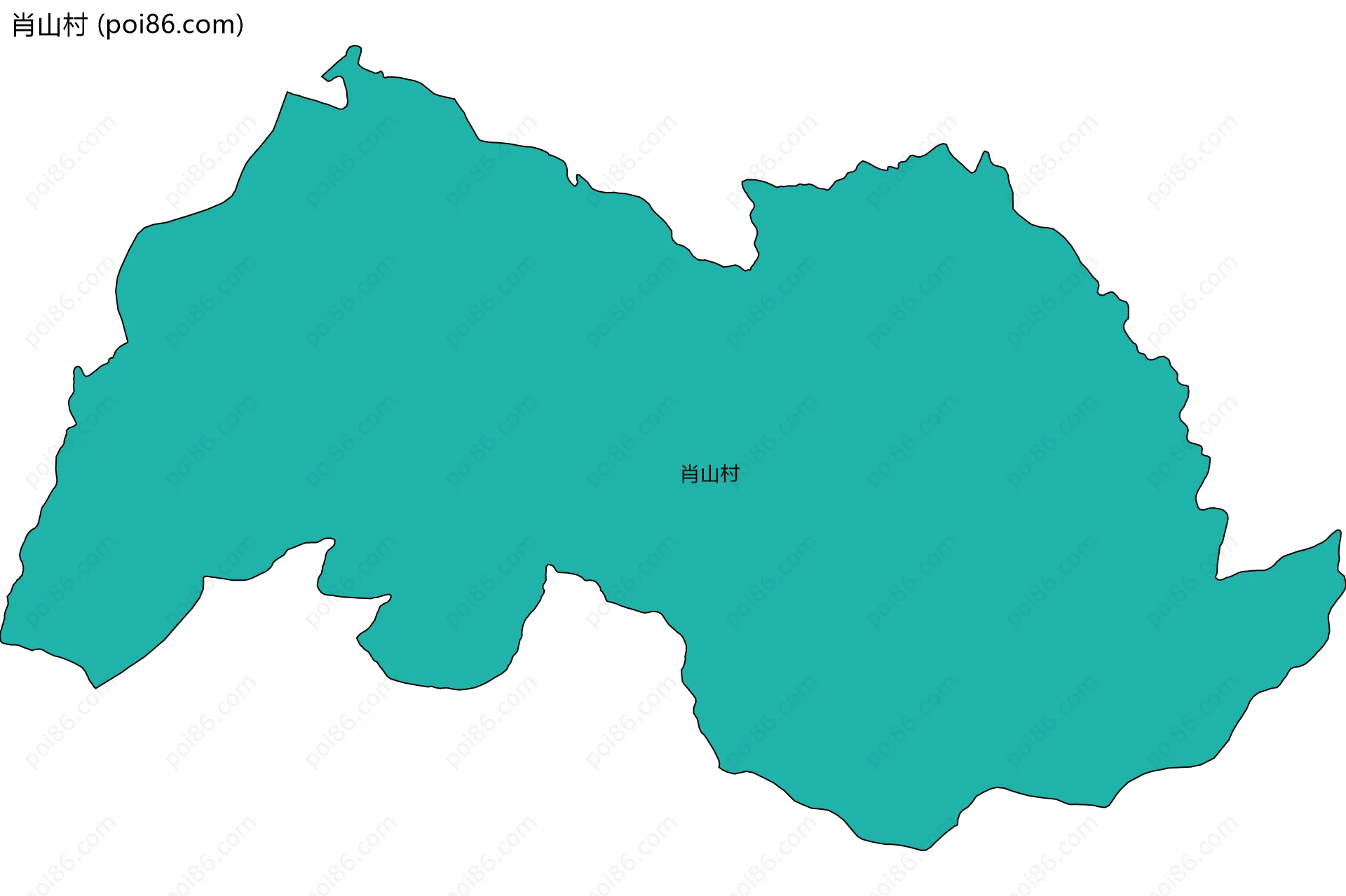 肖山村边界地图