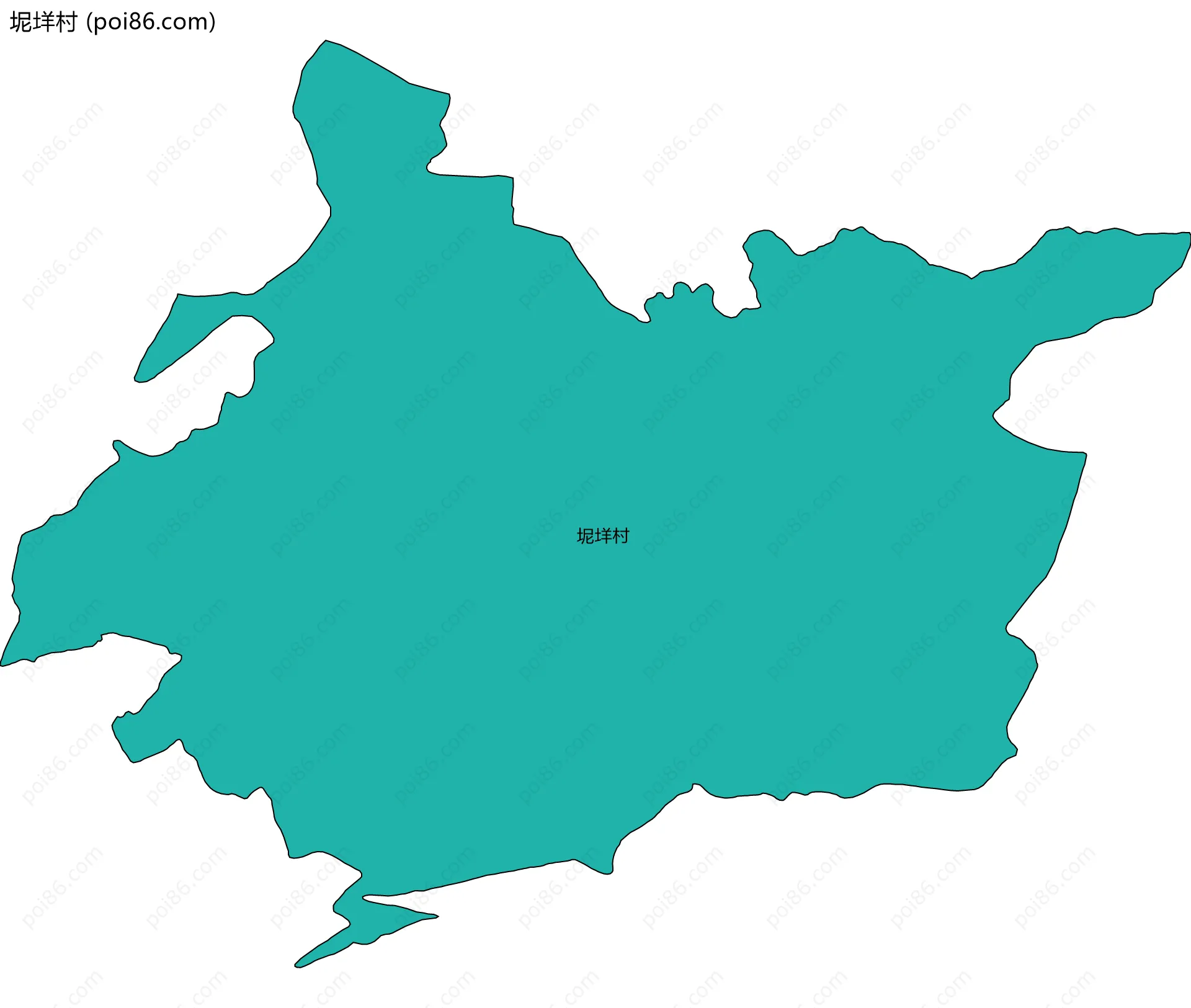 坭垟村边界地图