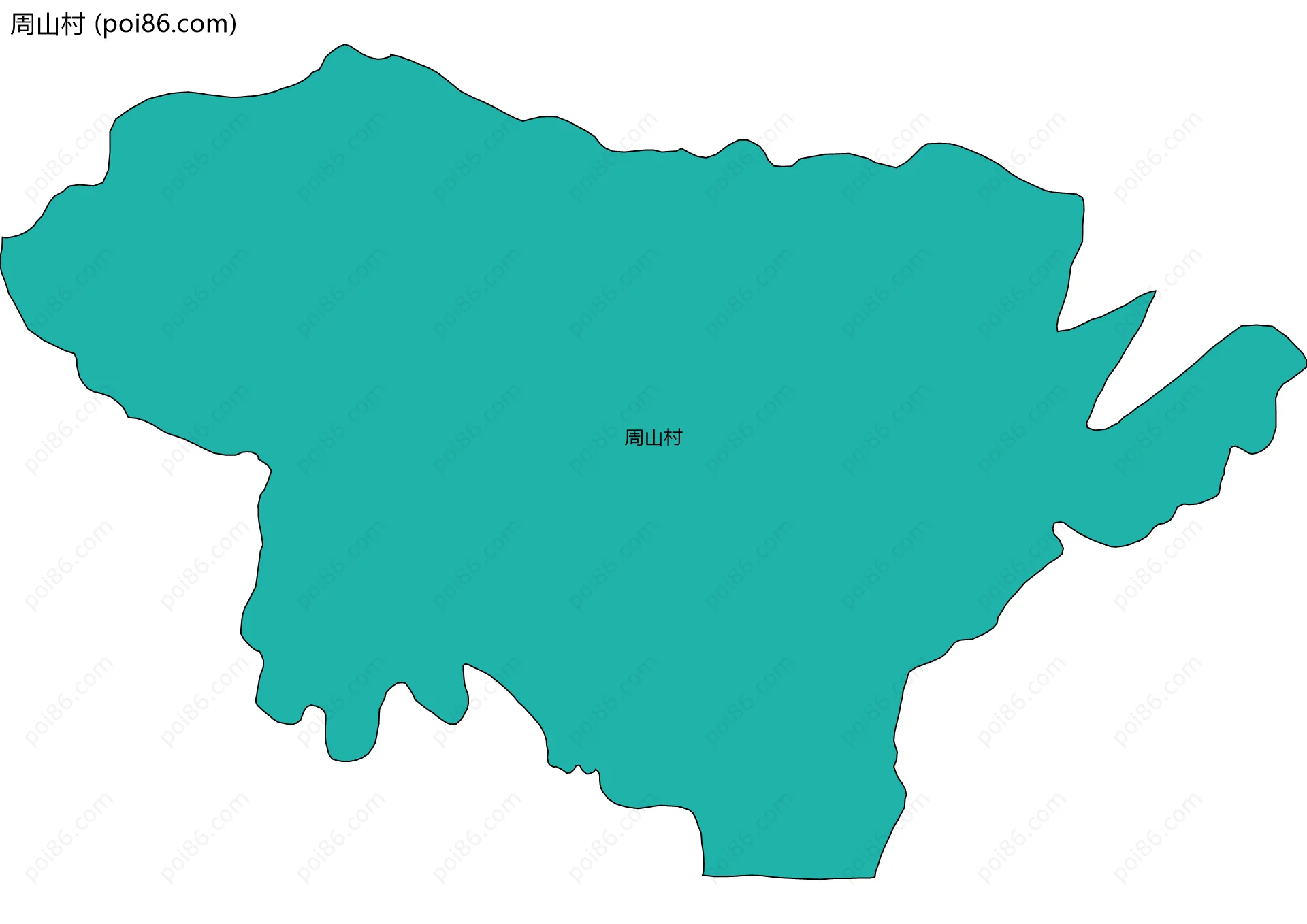 周山村边界地图