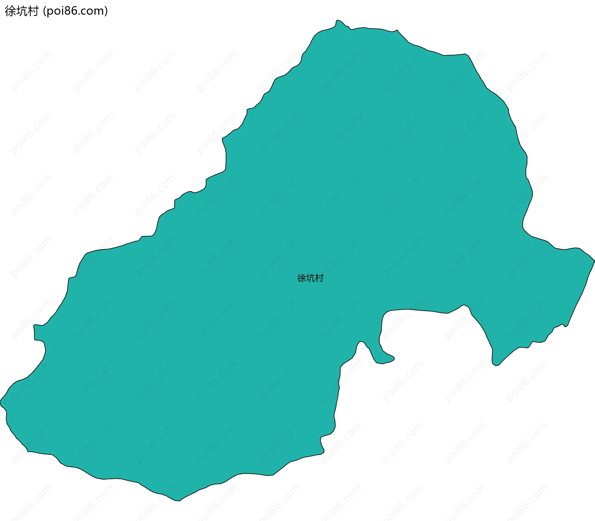徐坑村边界地图
