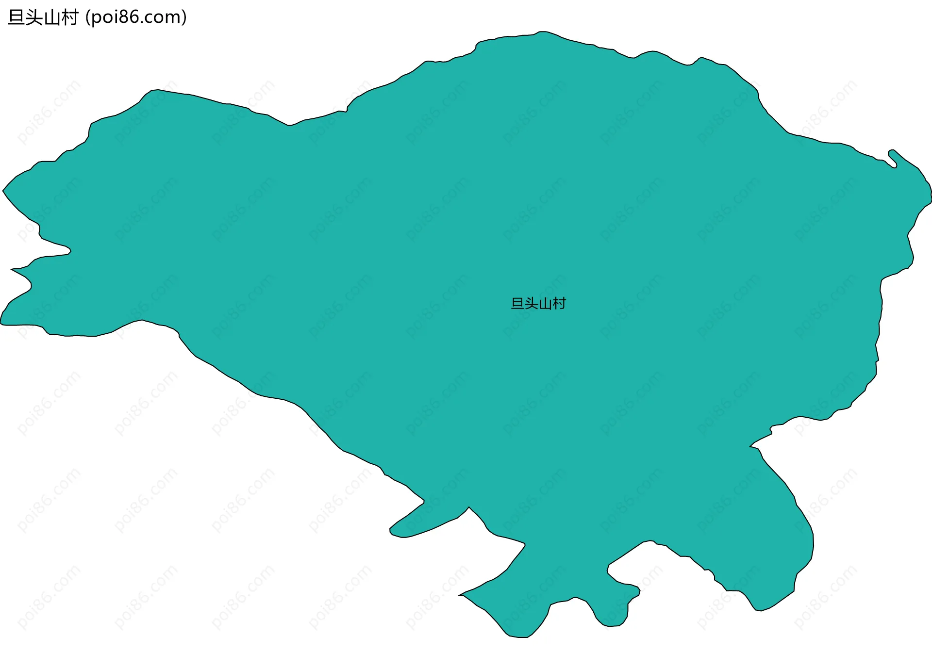 旦头山村边界地图