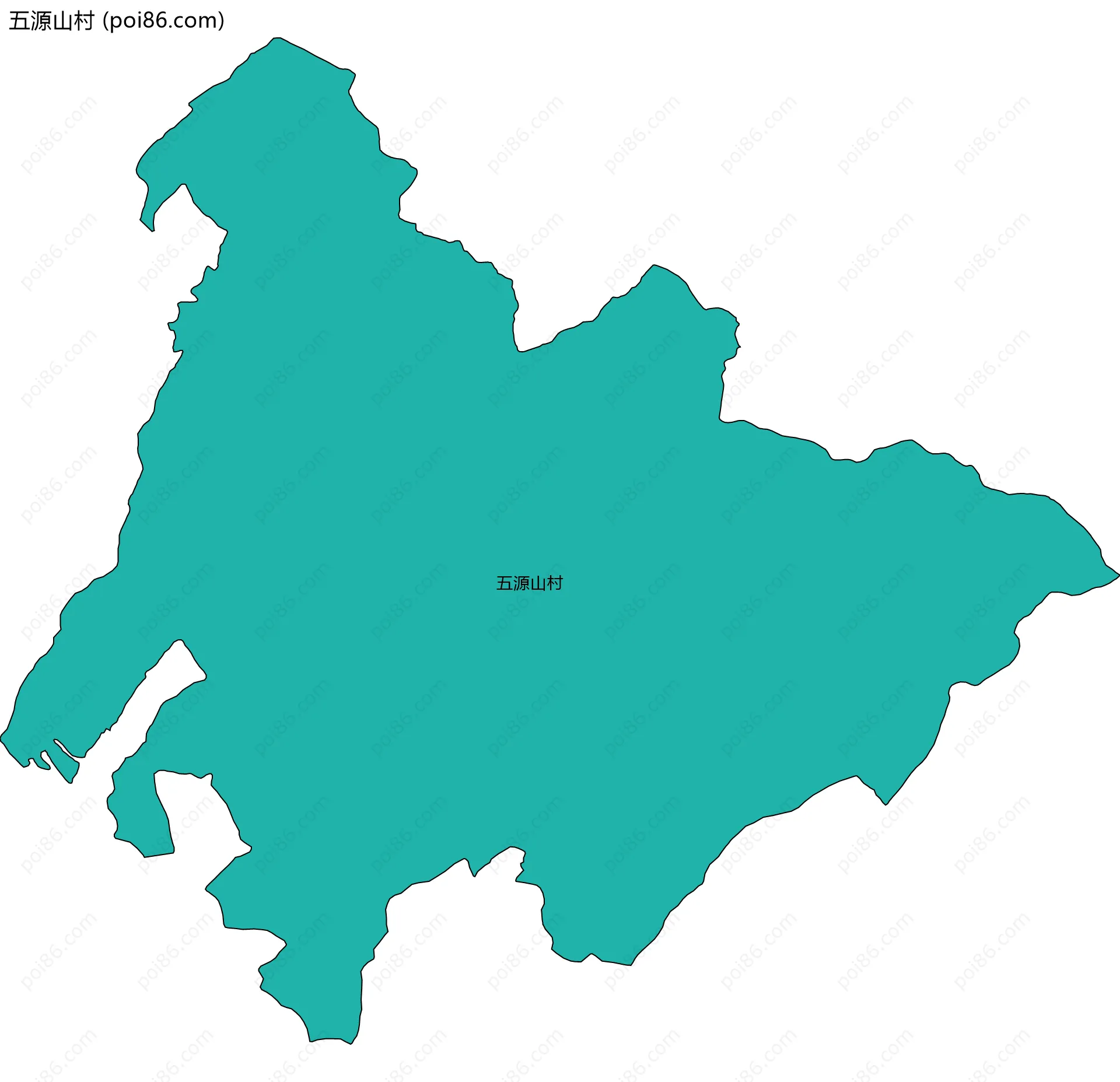 五源山村边界地图