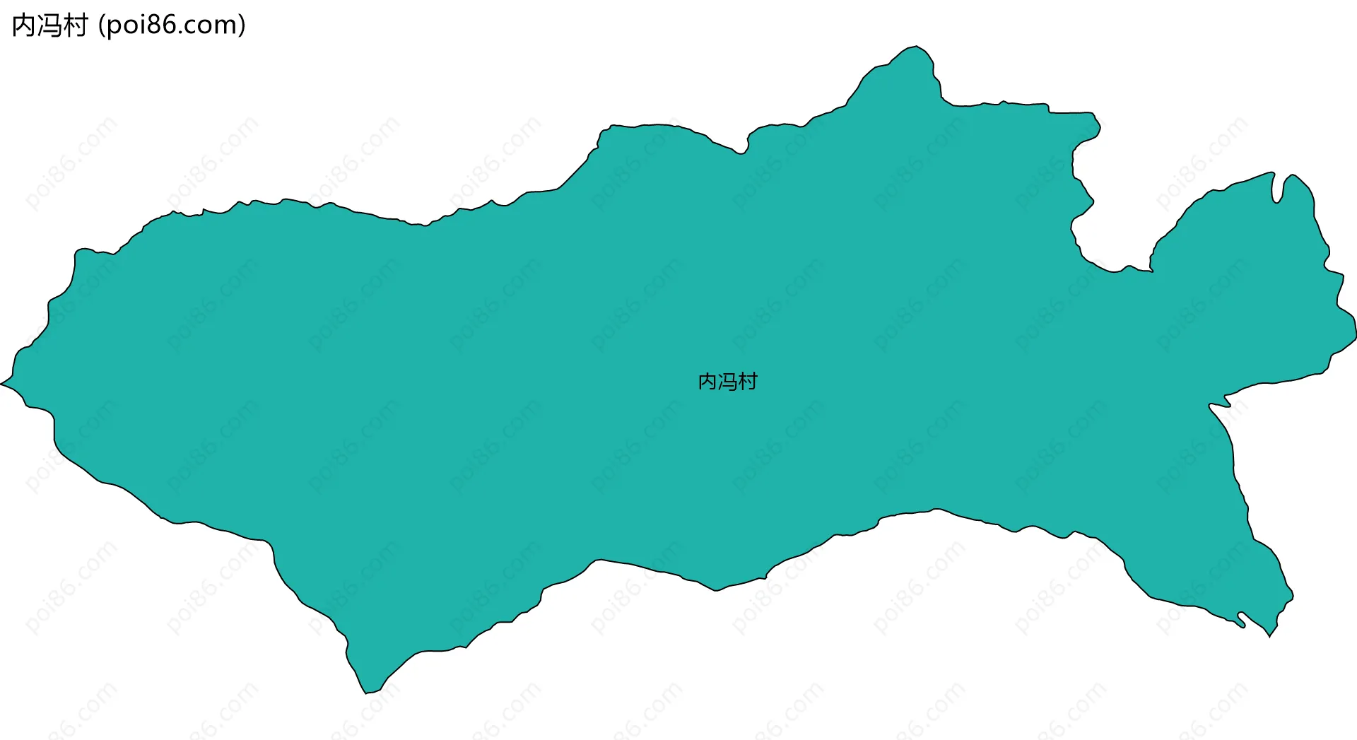 内冯村边界地图