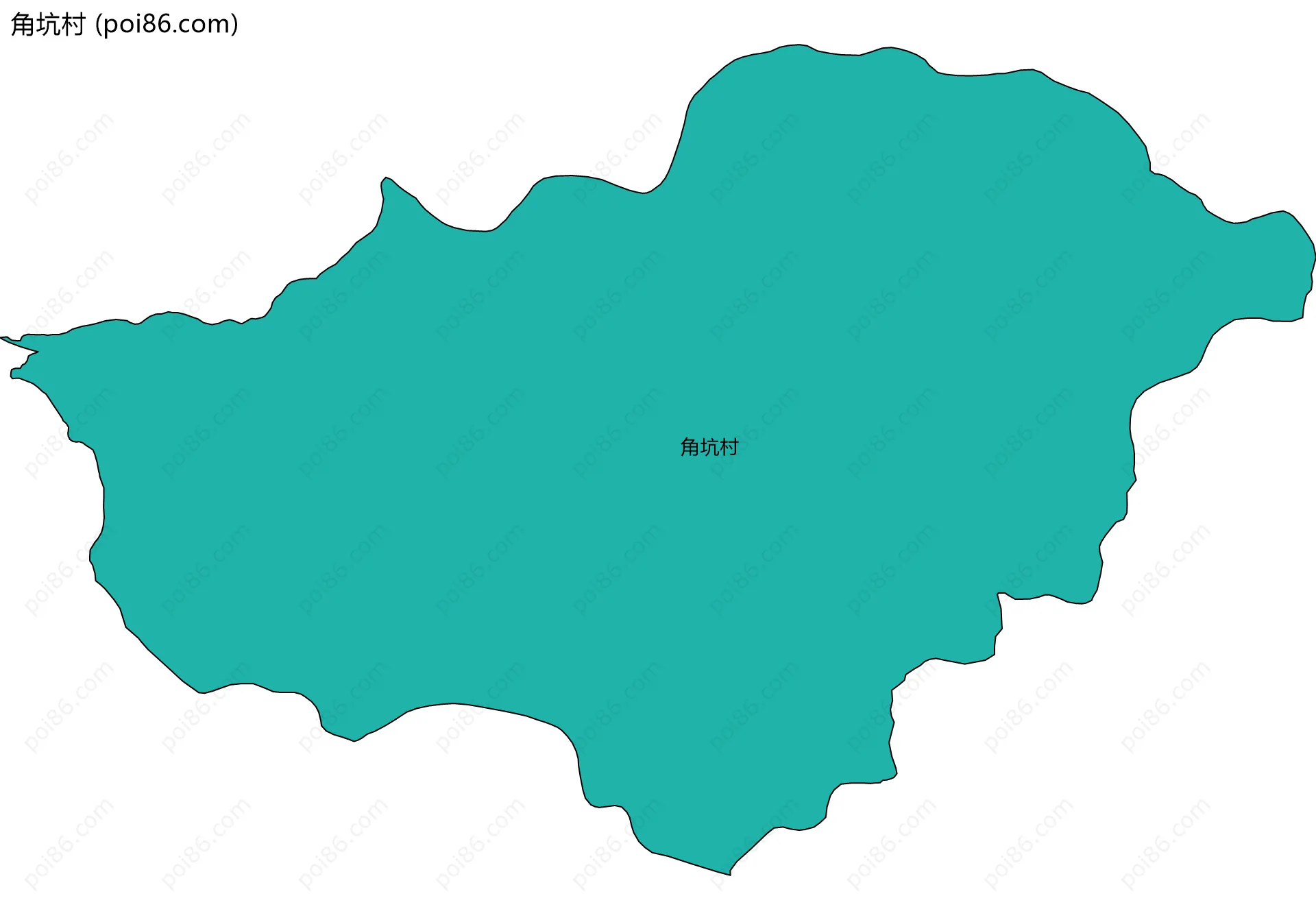 角坑村边界地图