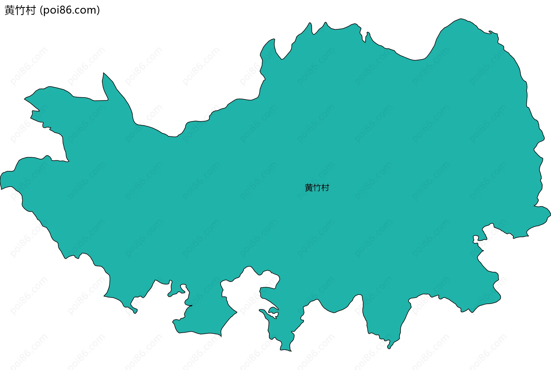 黄竹村边界地图