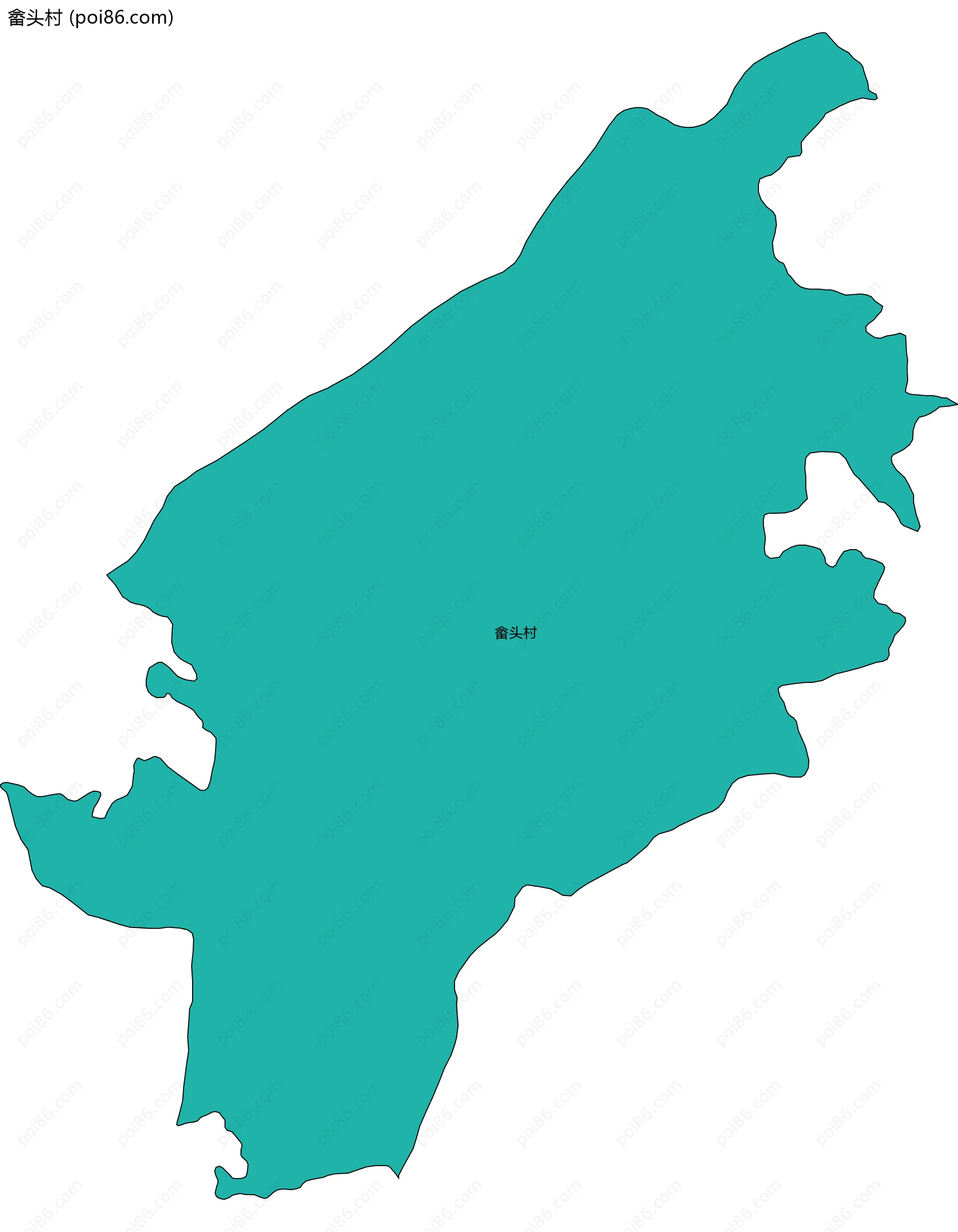 畲头村边界地图
