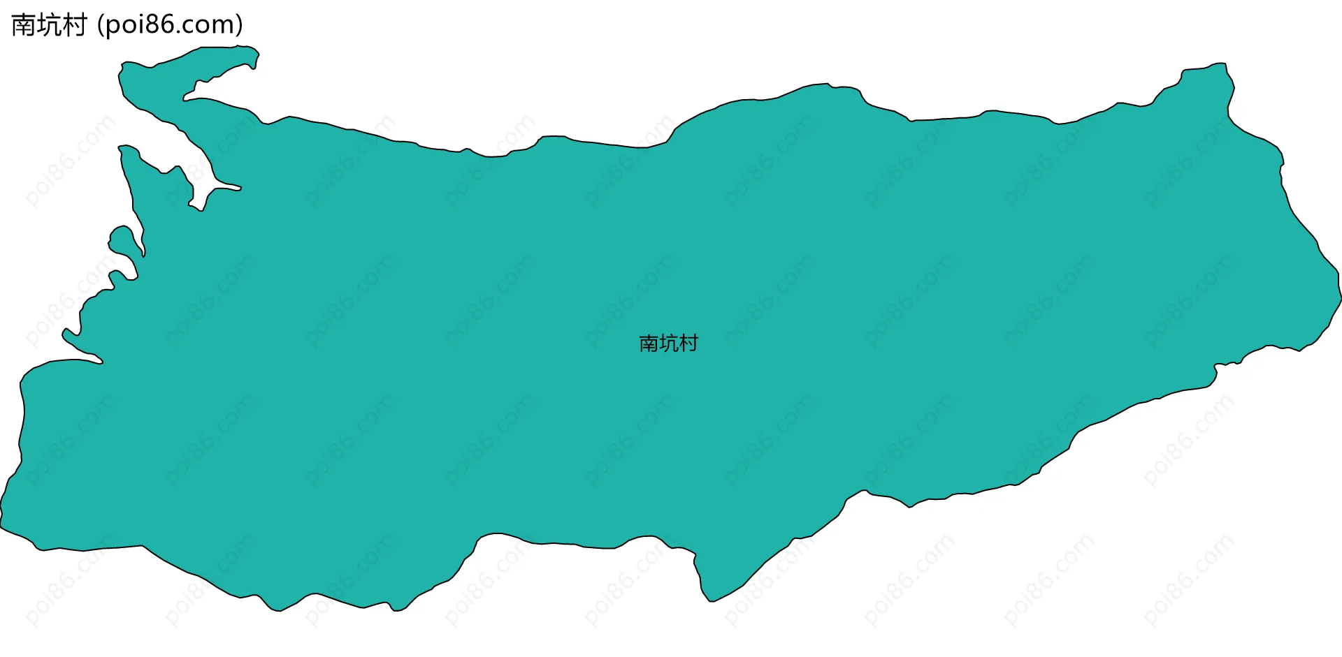 南坑村边界地图