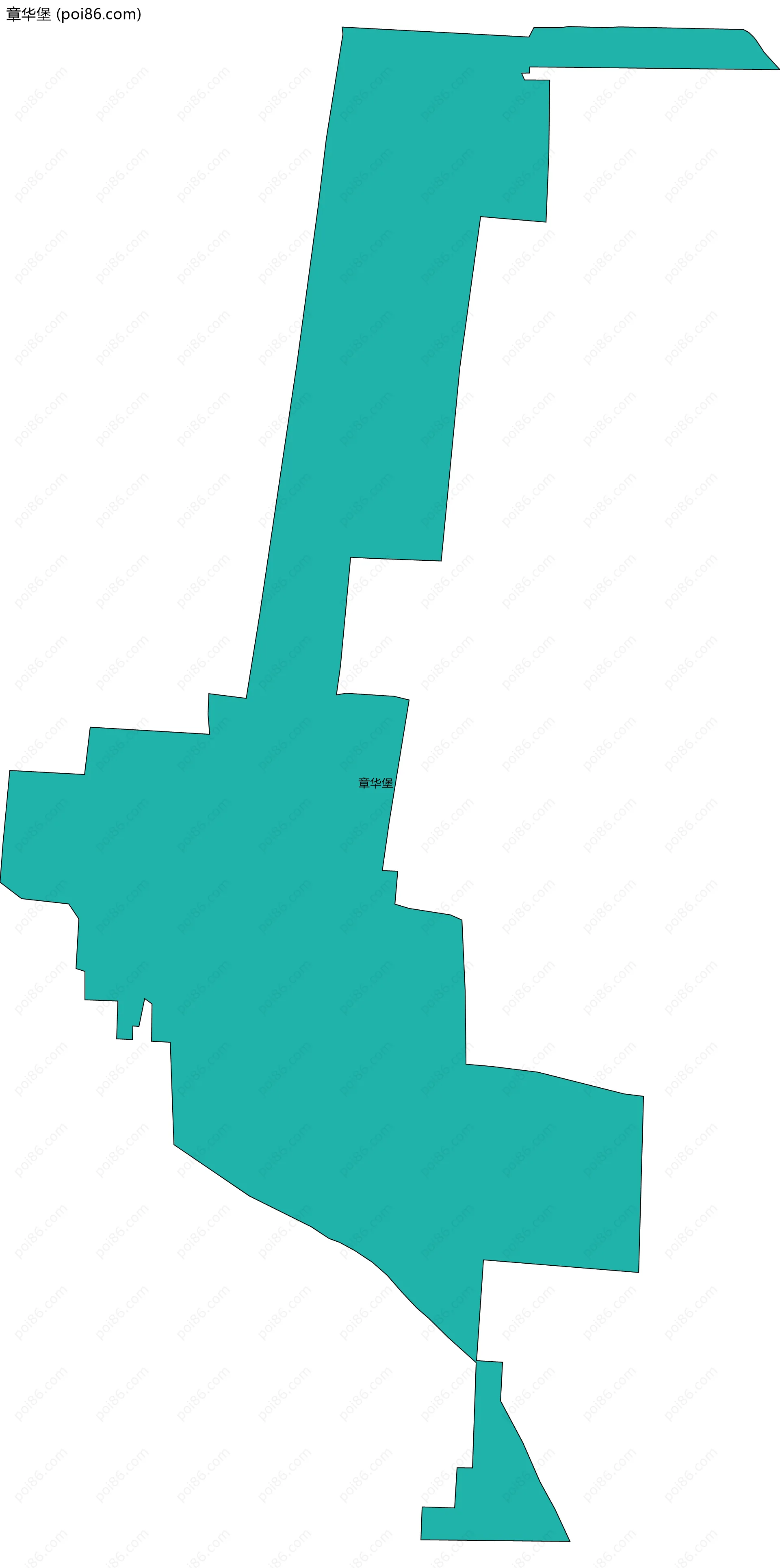 章华堡边界地图