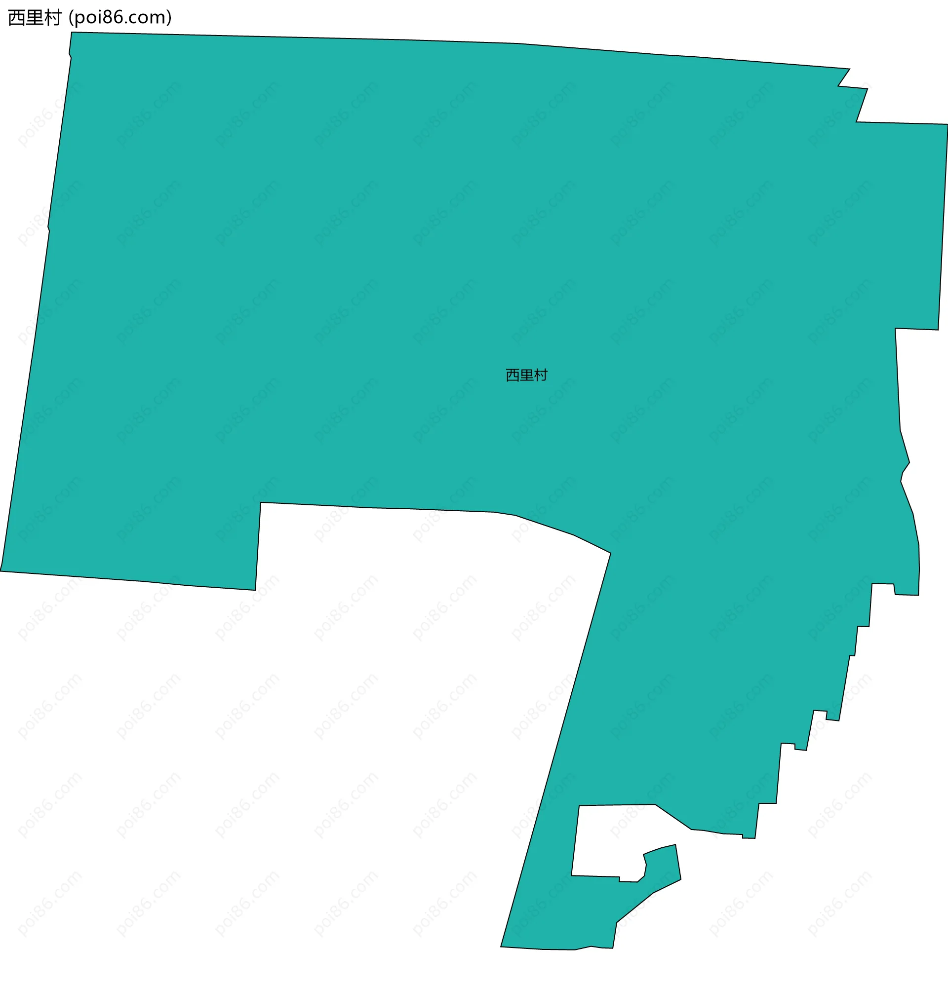 西里村边界地图