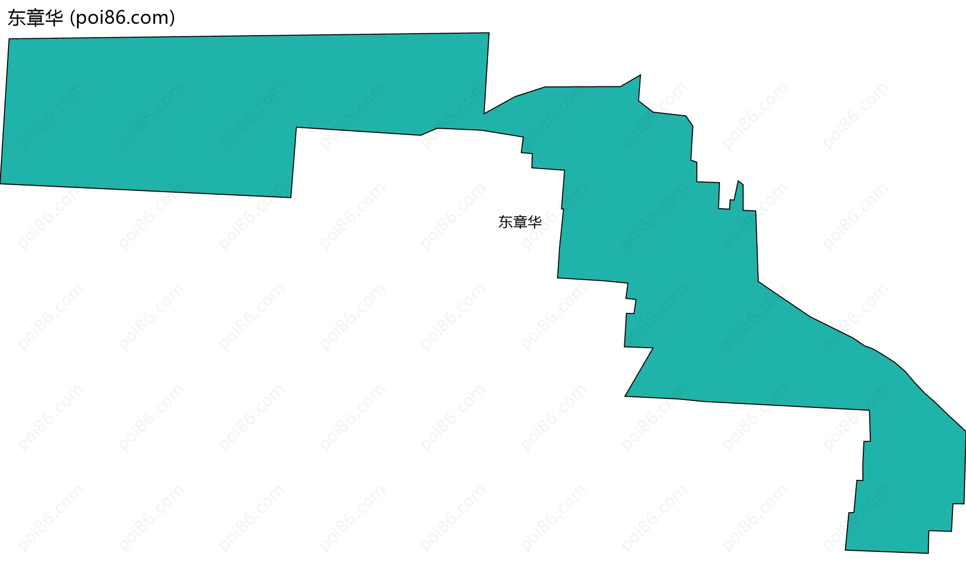 东章华边界地图