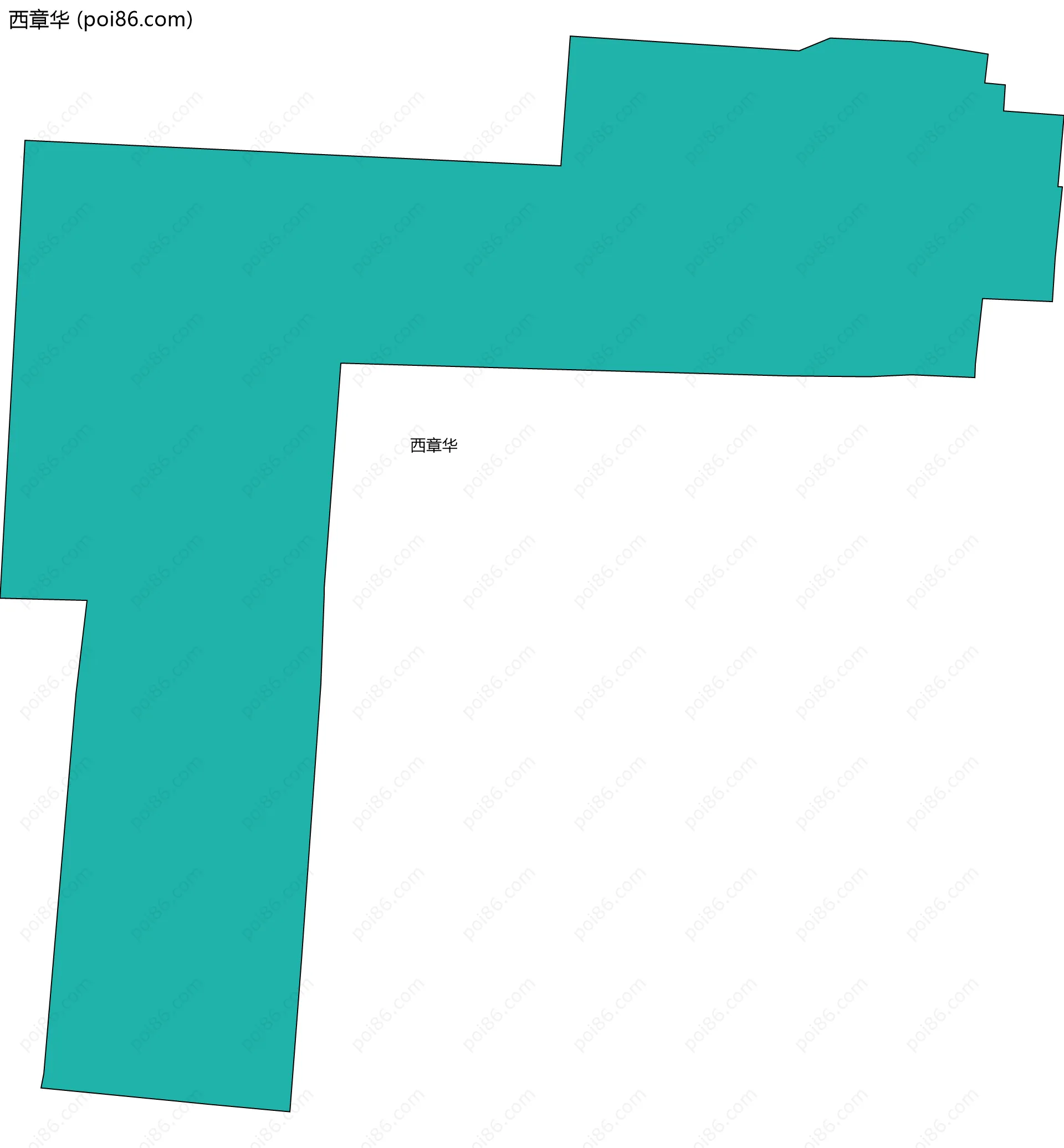 西章华边界地图