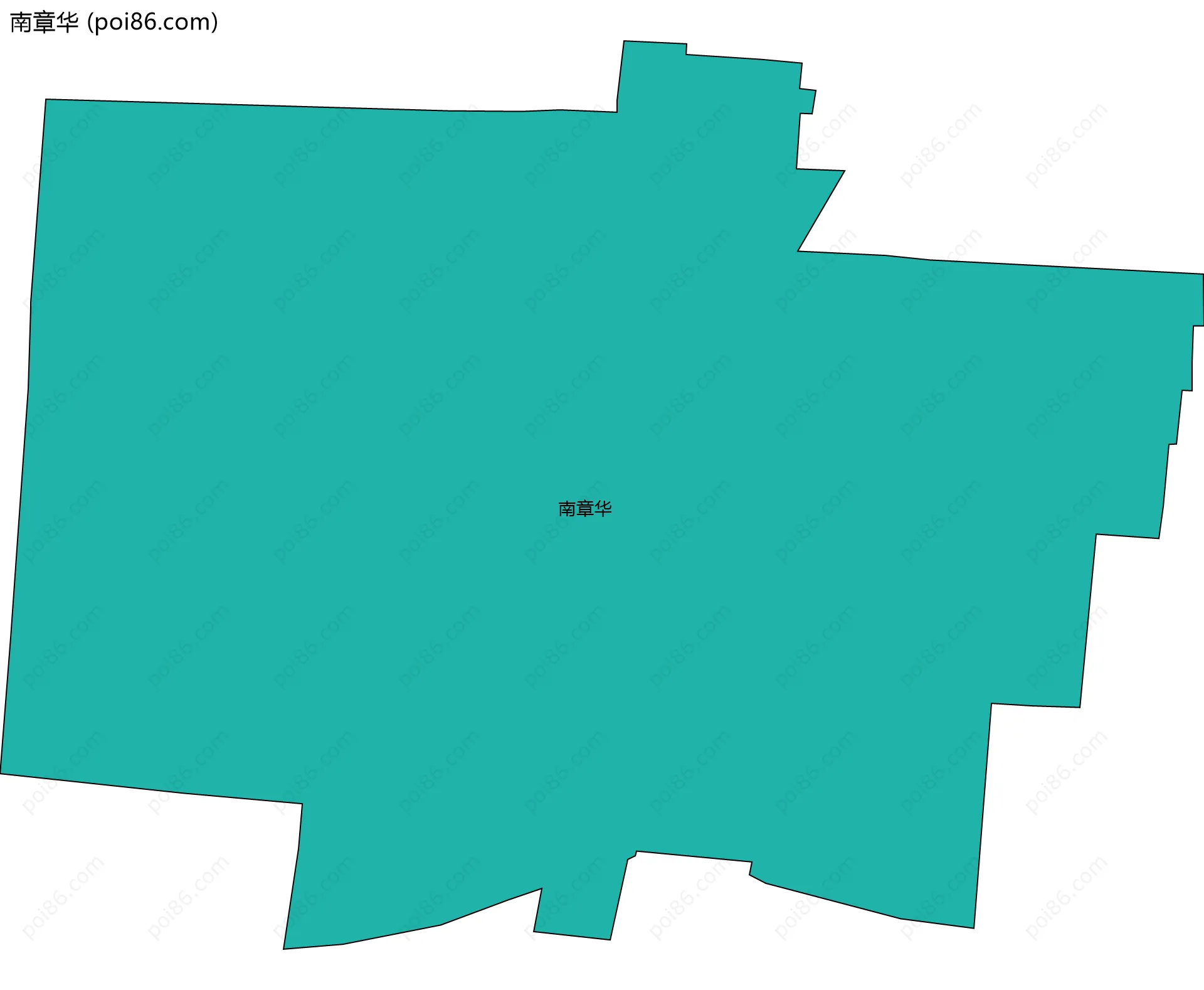 南章华边界地图