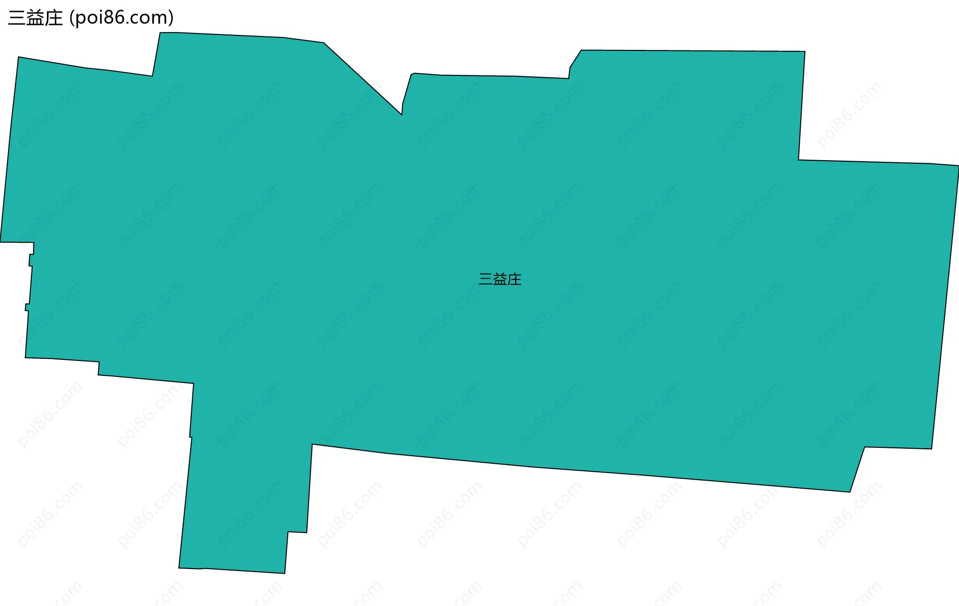 三益庄边界地图