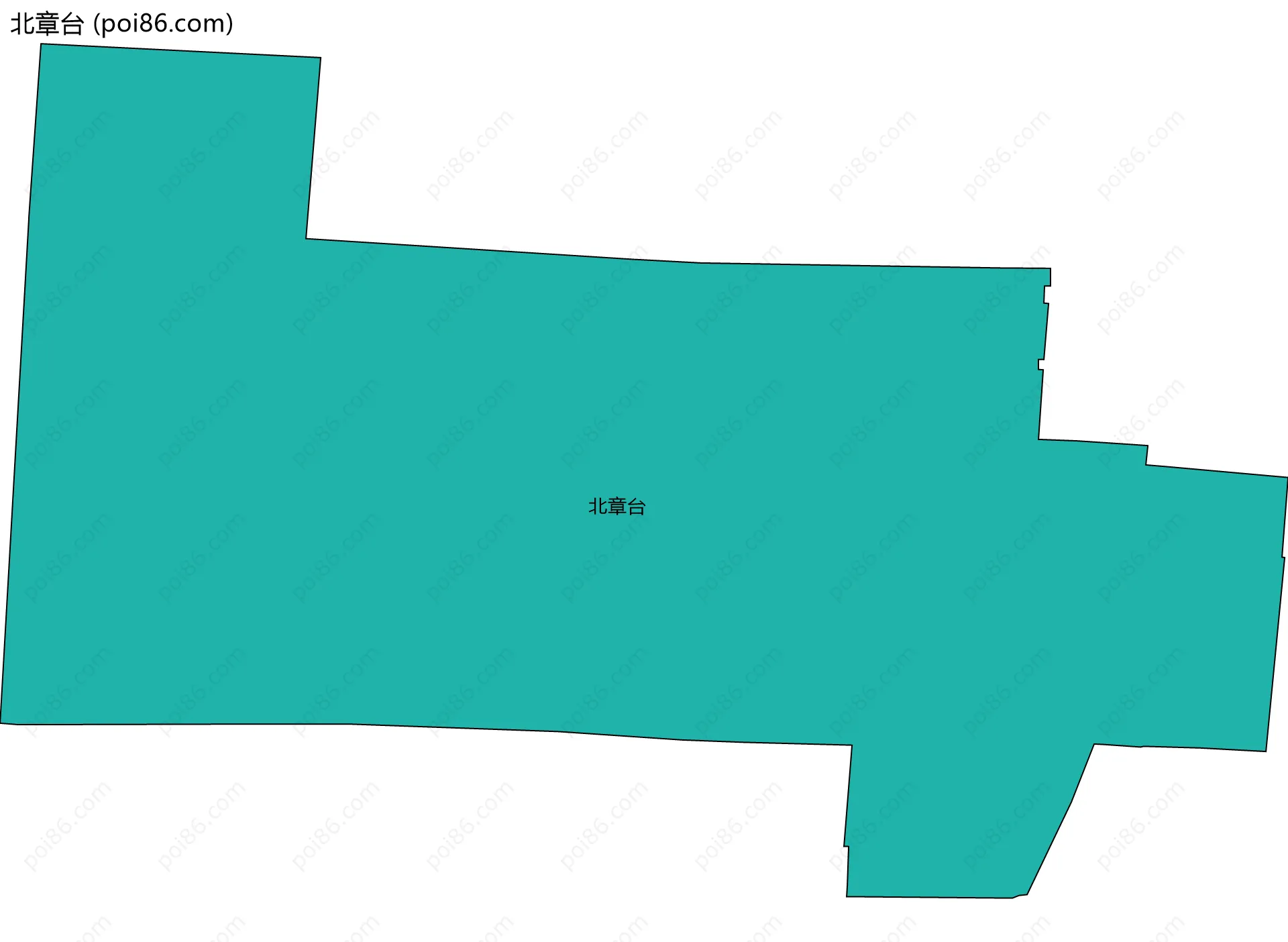 北章台边界地图
