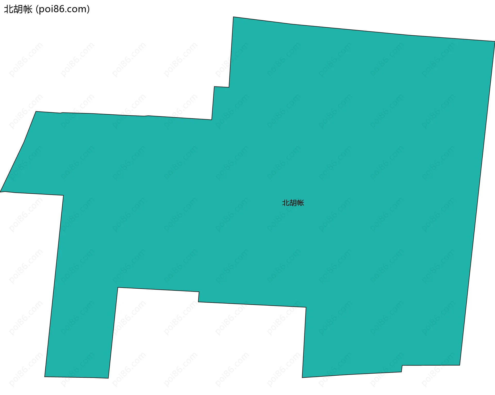 北胡帐边界地图