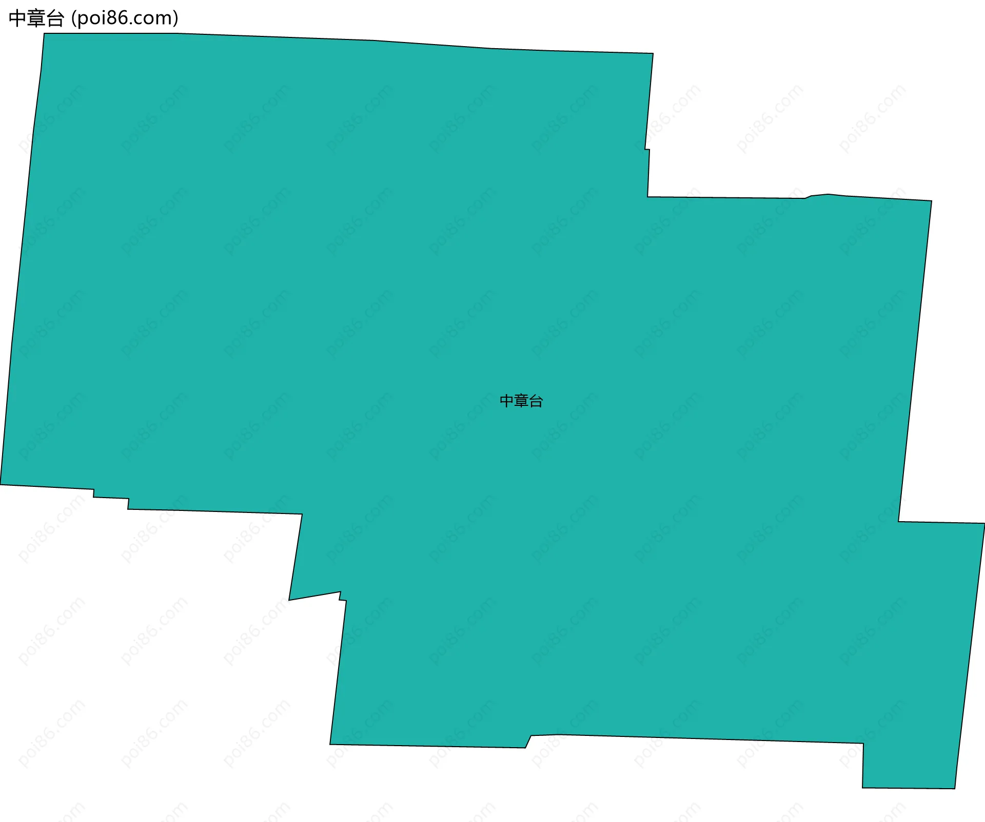 中章台边界地图