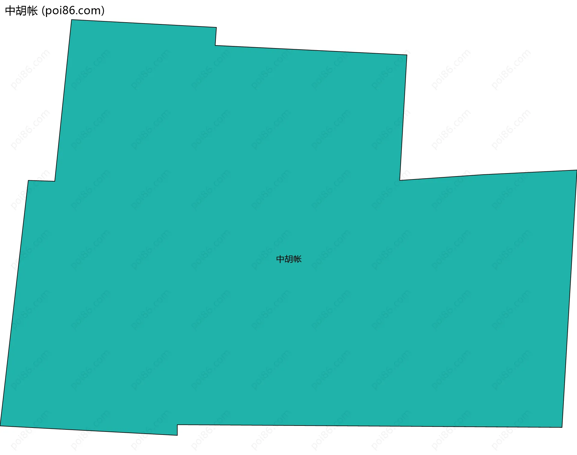 中胡帐边界地图