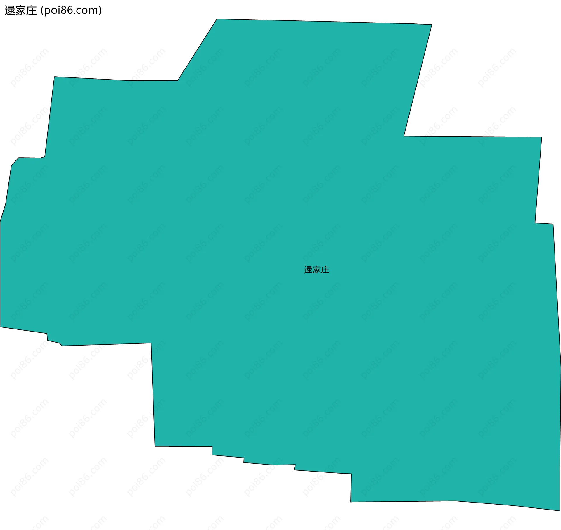 逯家庄边界地图