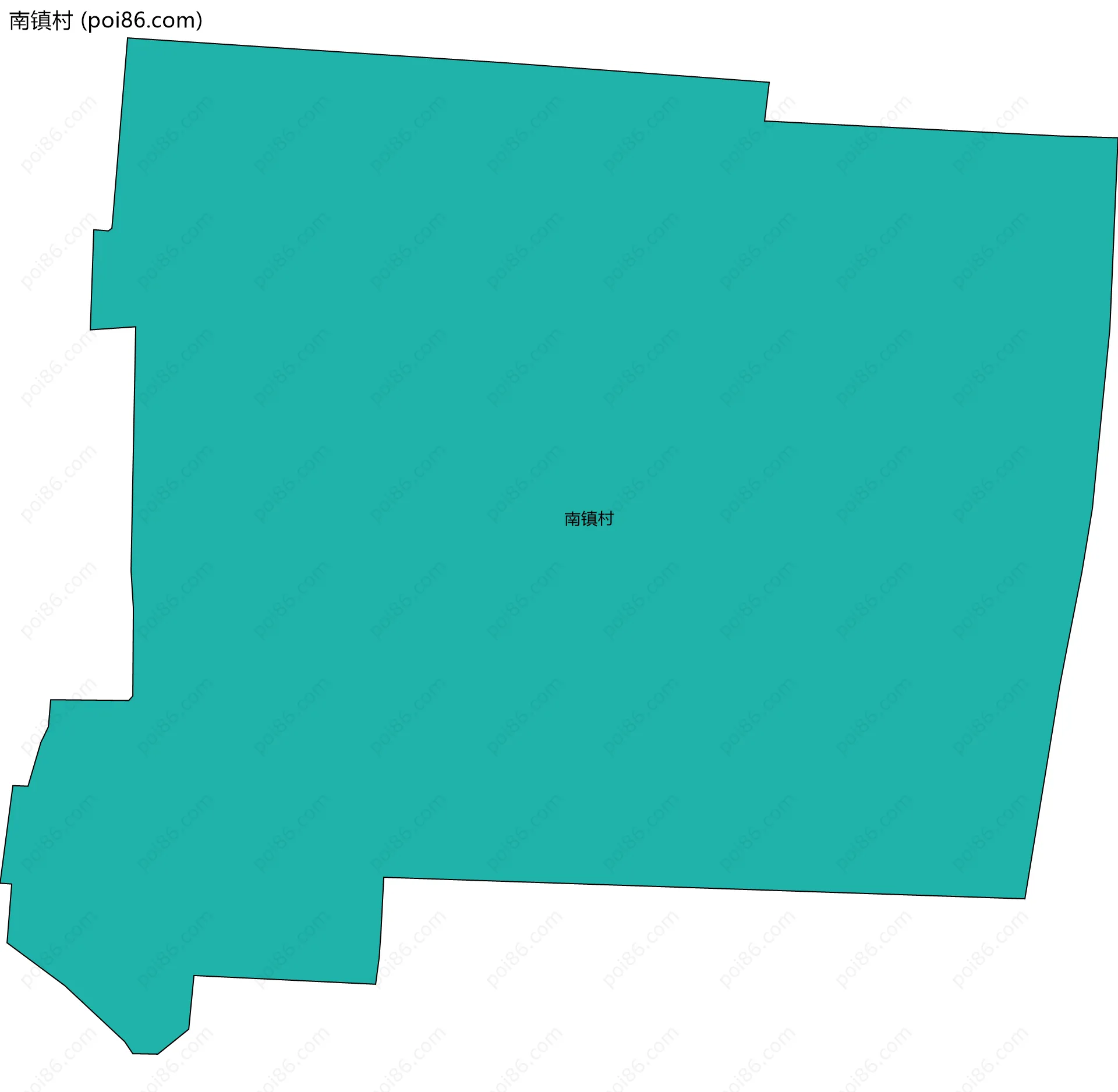 南镇村边界地图