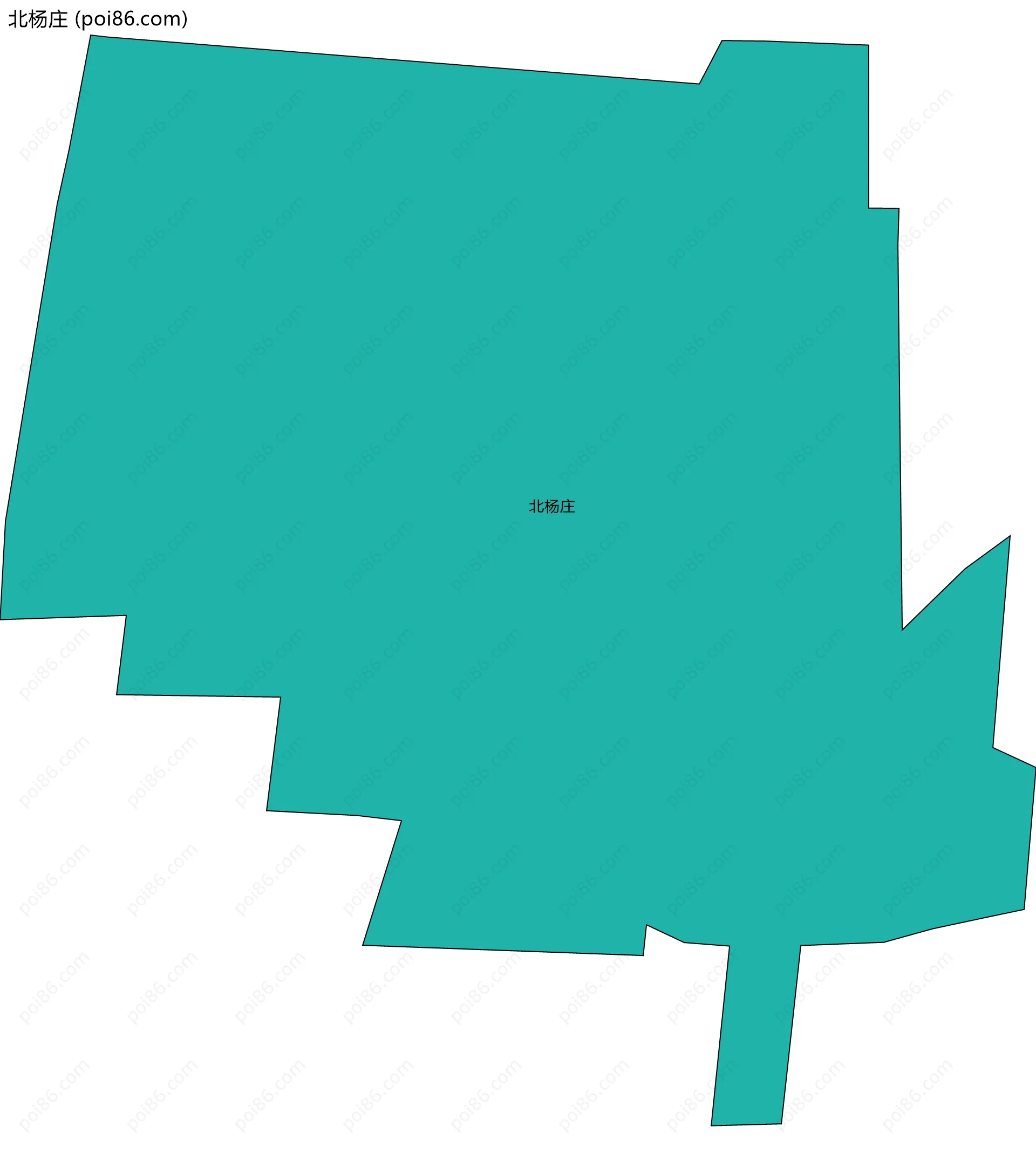 北杨庄边界地图