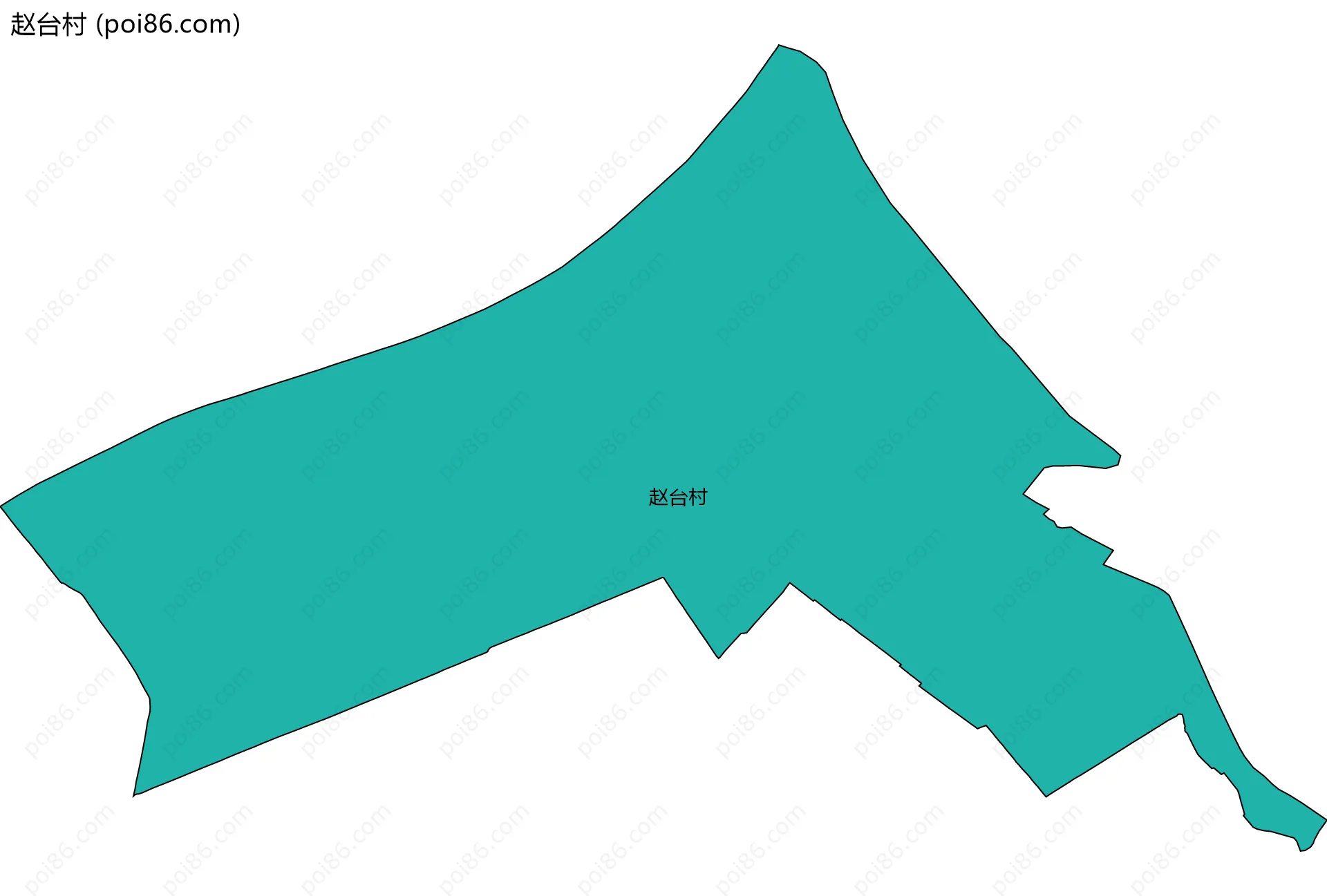 赵台村边界地图