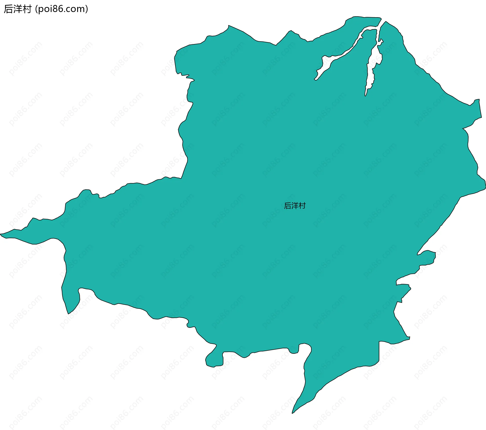 后洋村边界地图
