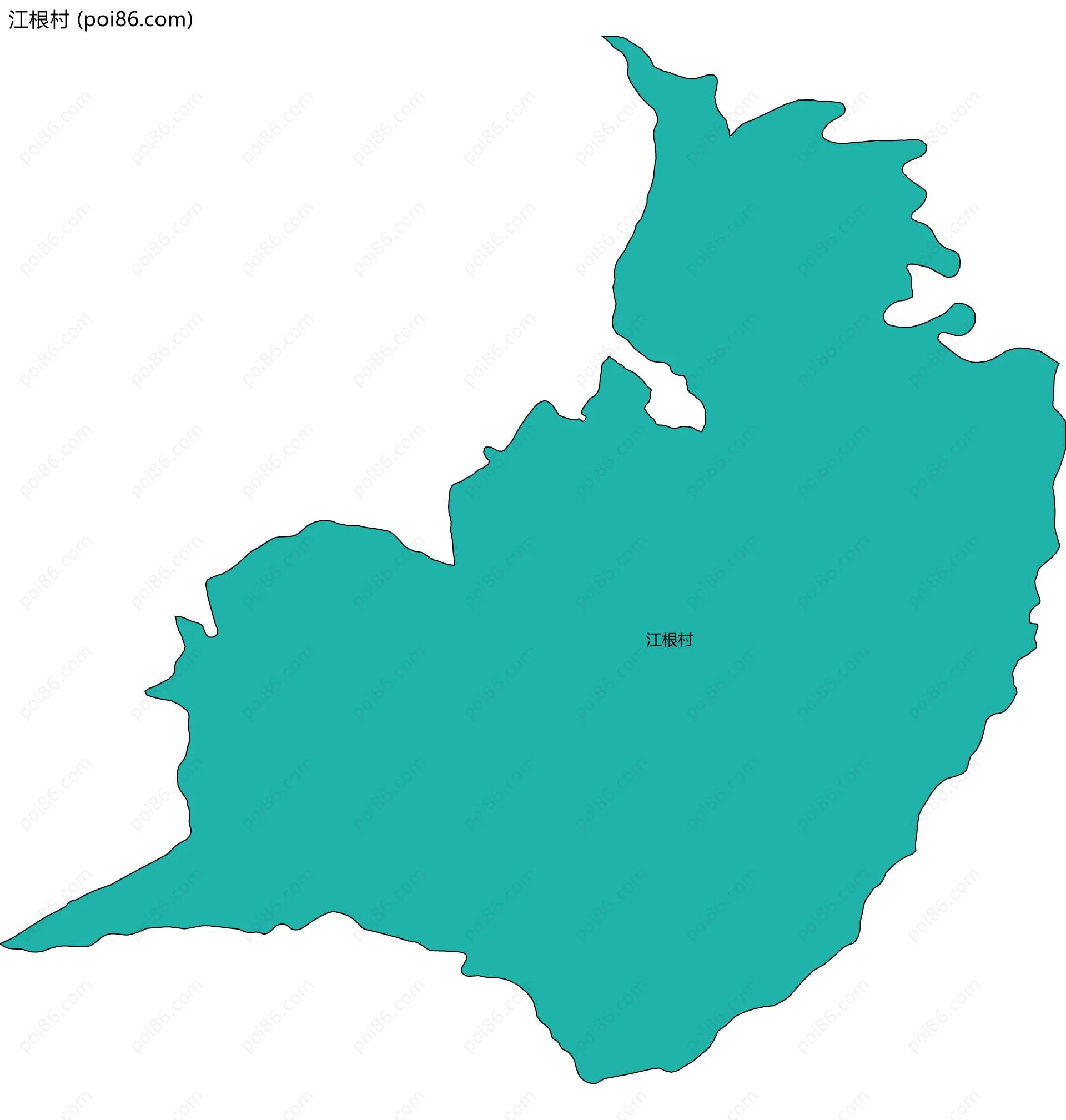 江根村边界地图