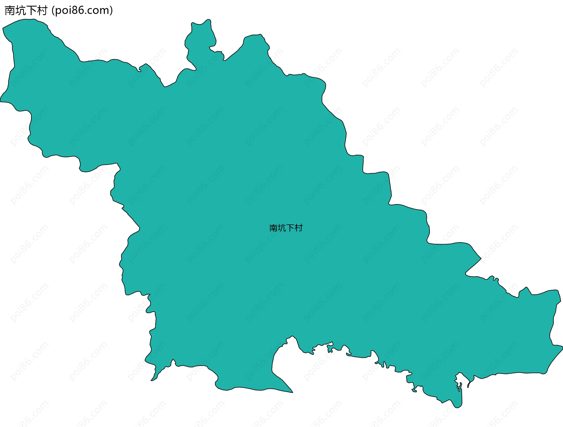 南坑下村边界地图