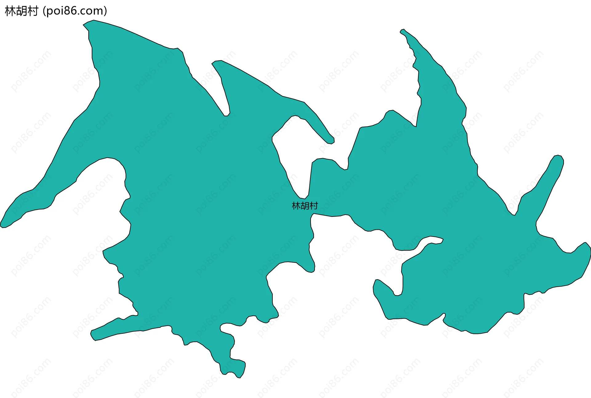 林胡村边界地图