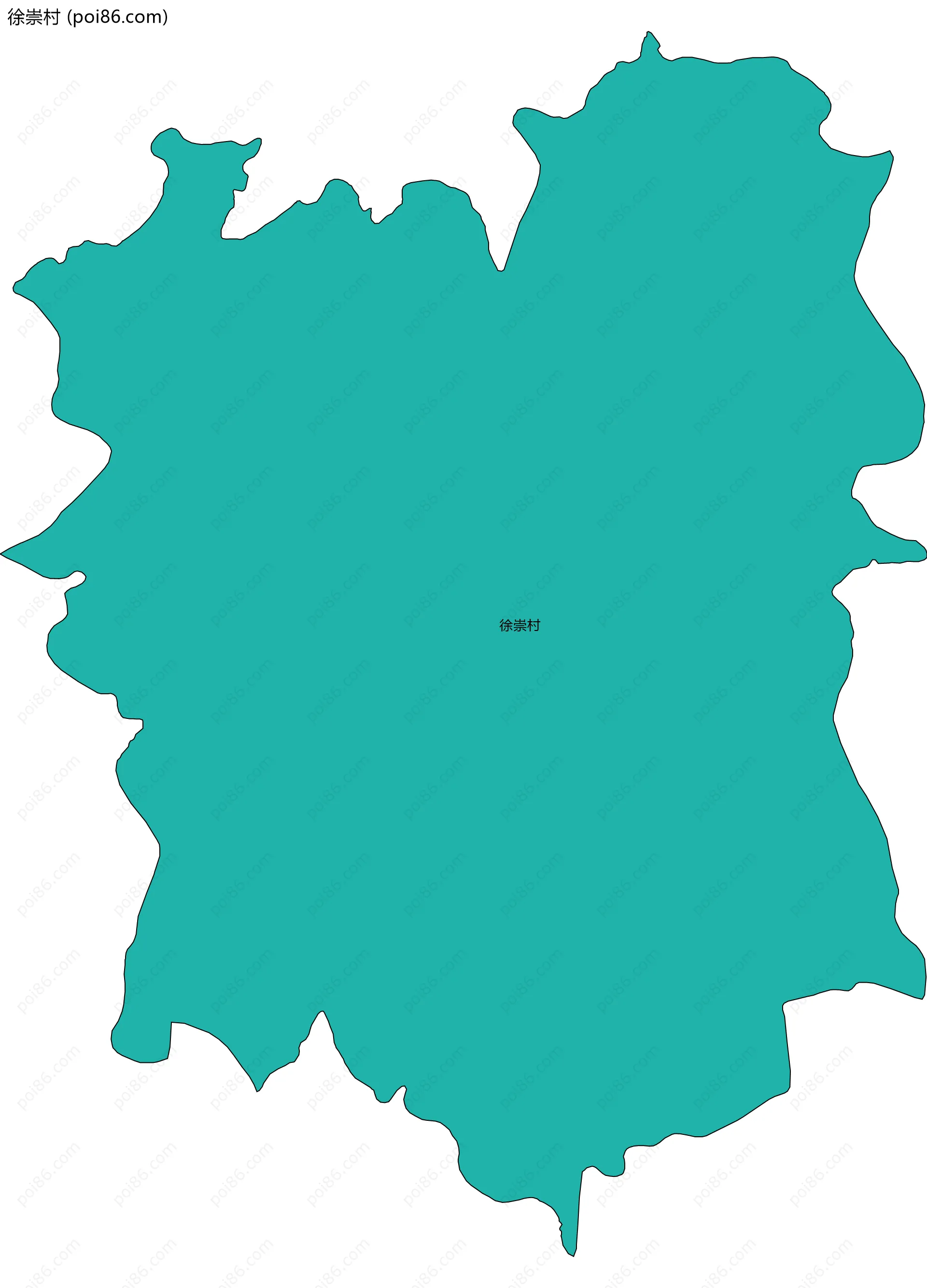 徐崇村边界地图