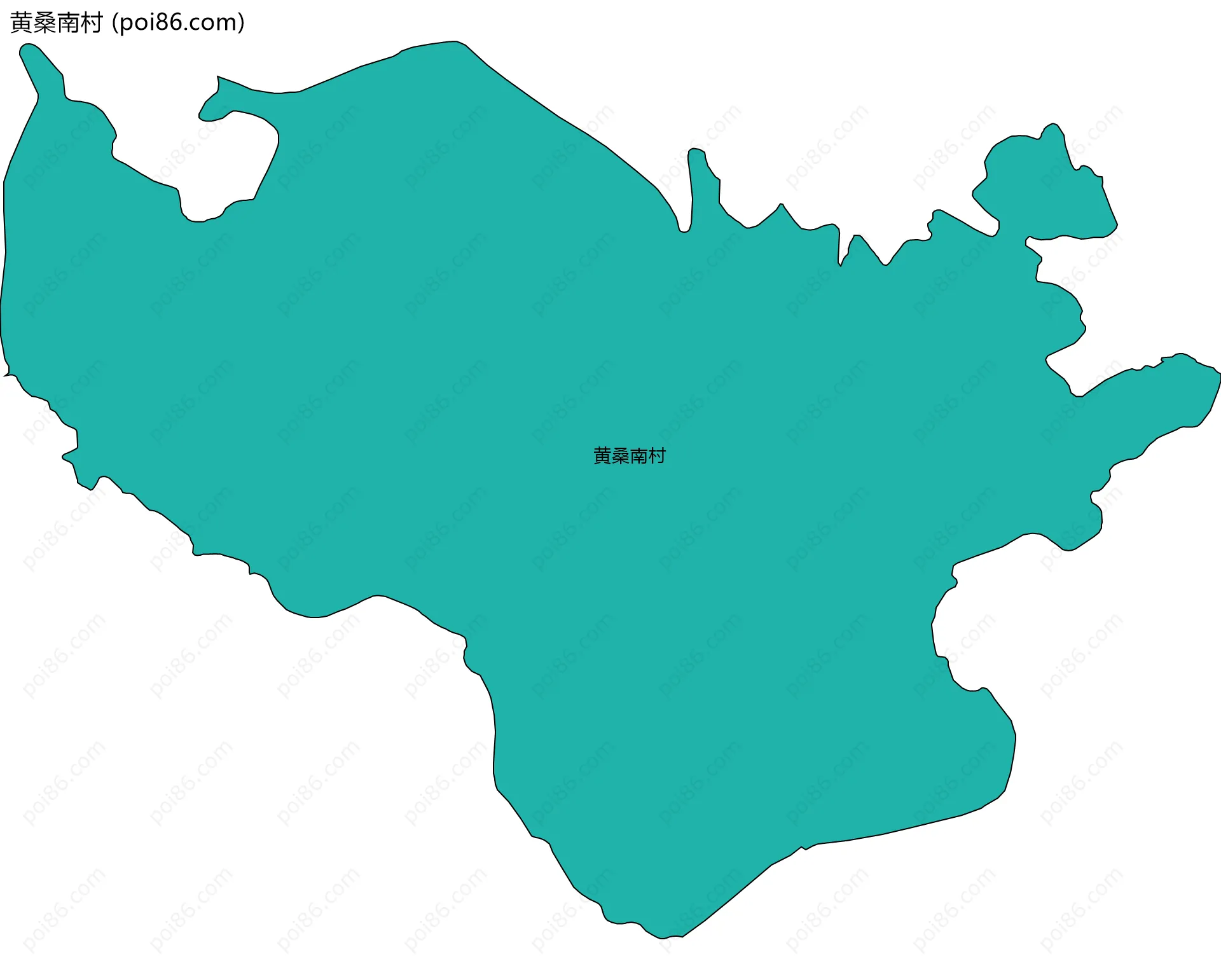 黄桑南村边界地图