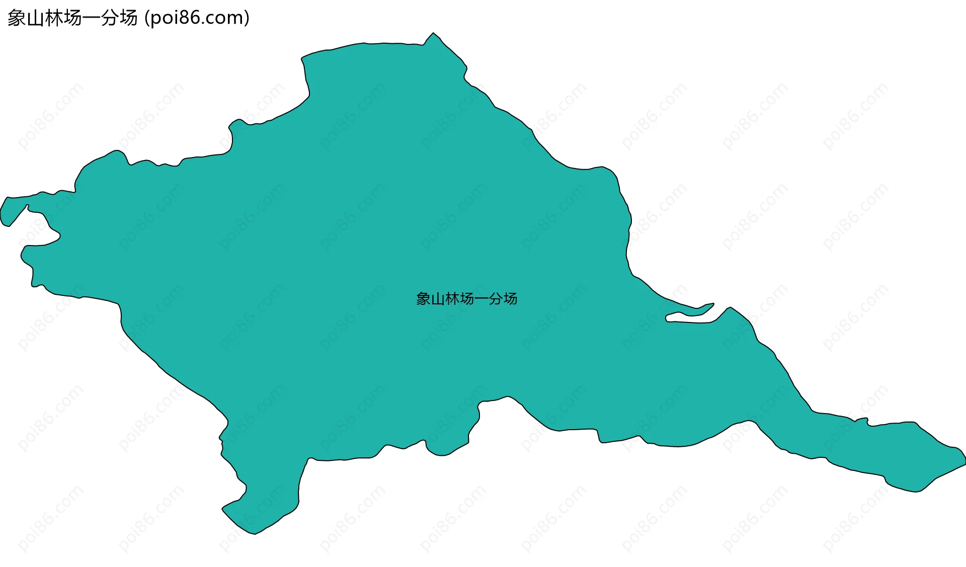 象山林场一分场边界地图