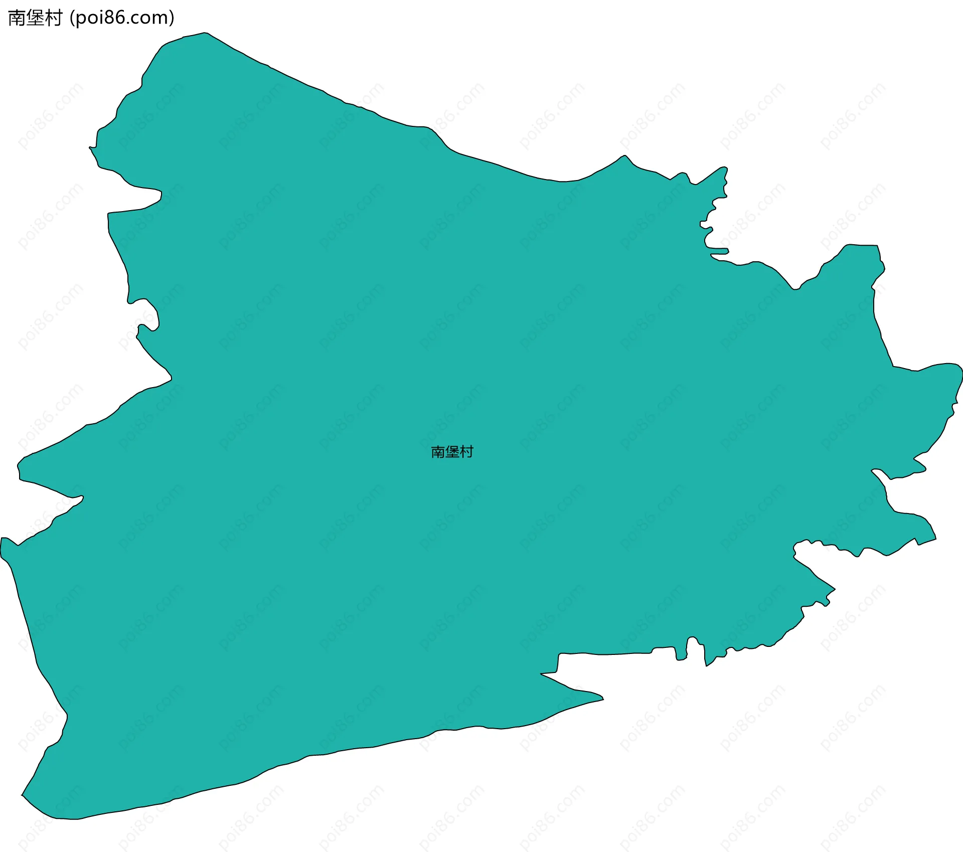 南堡村边界地图