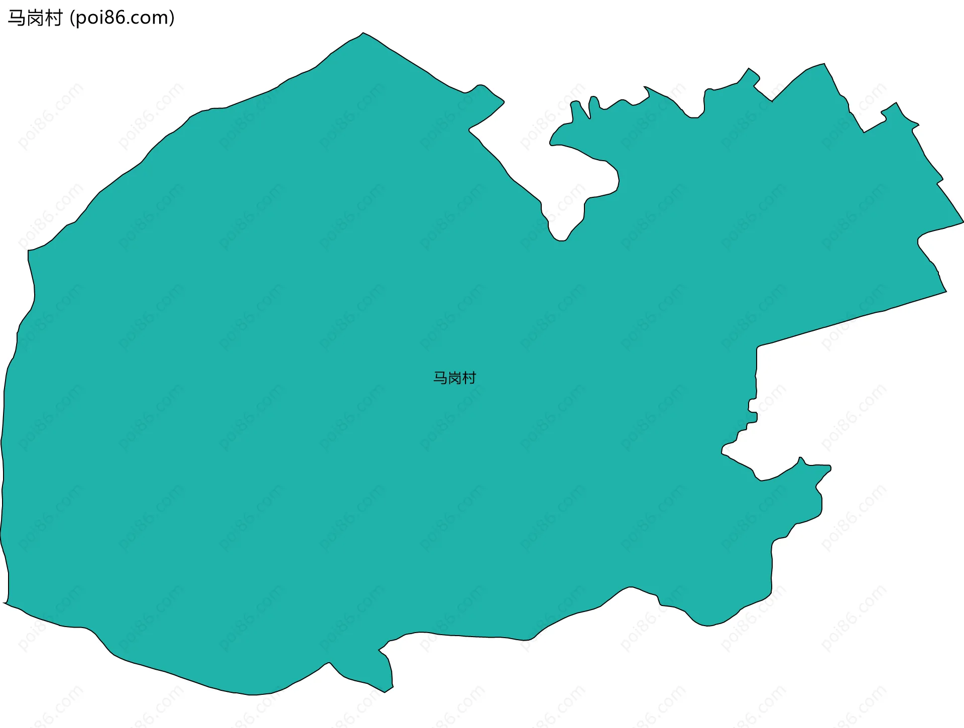 马岗村边界地图