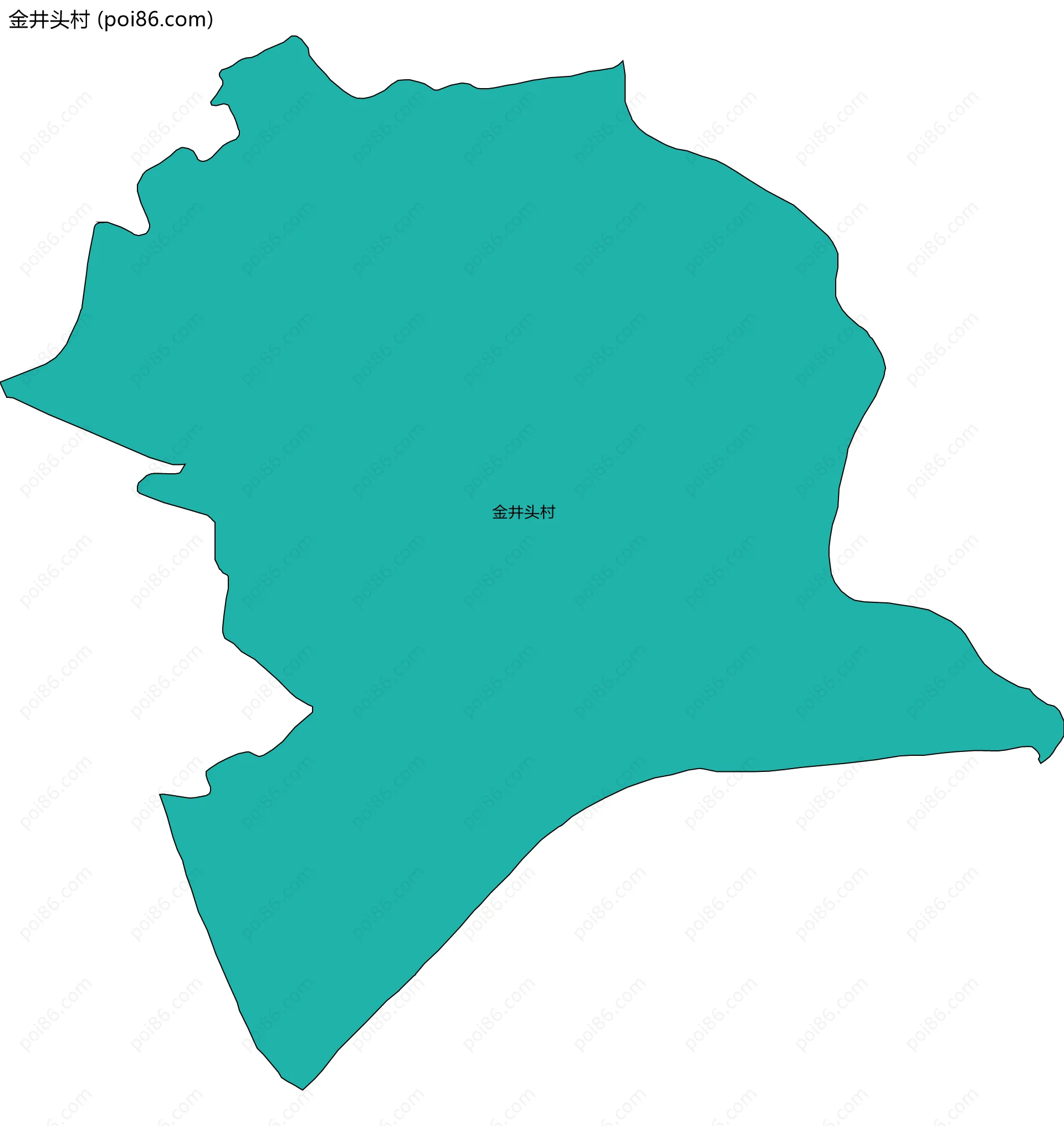 金井头村边界地图