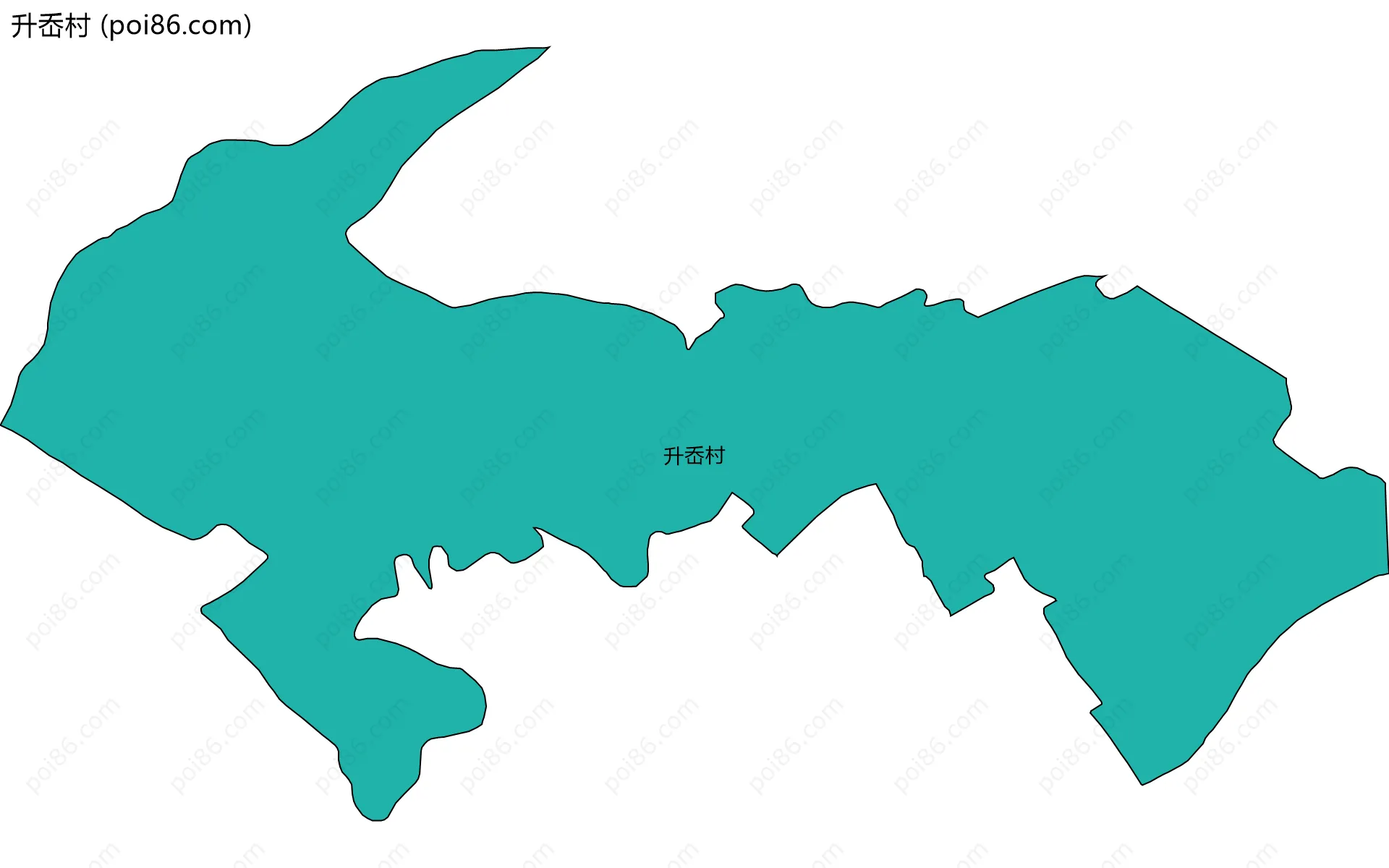 升岙村边界地图