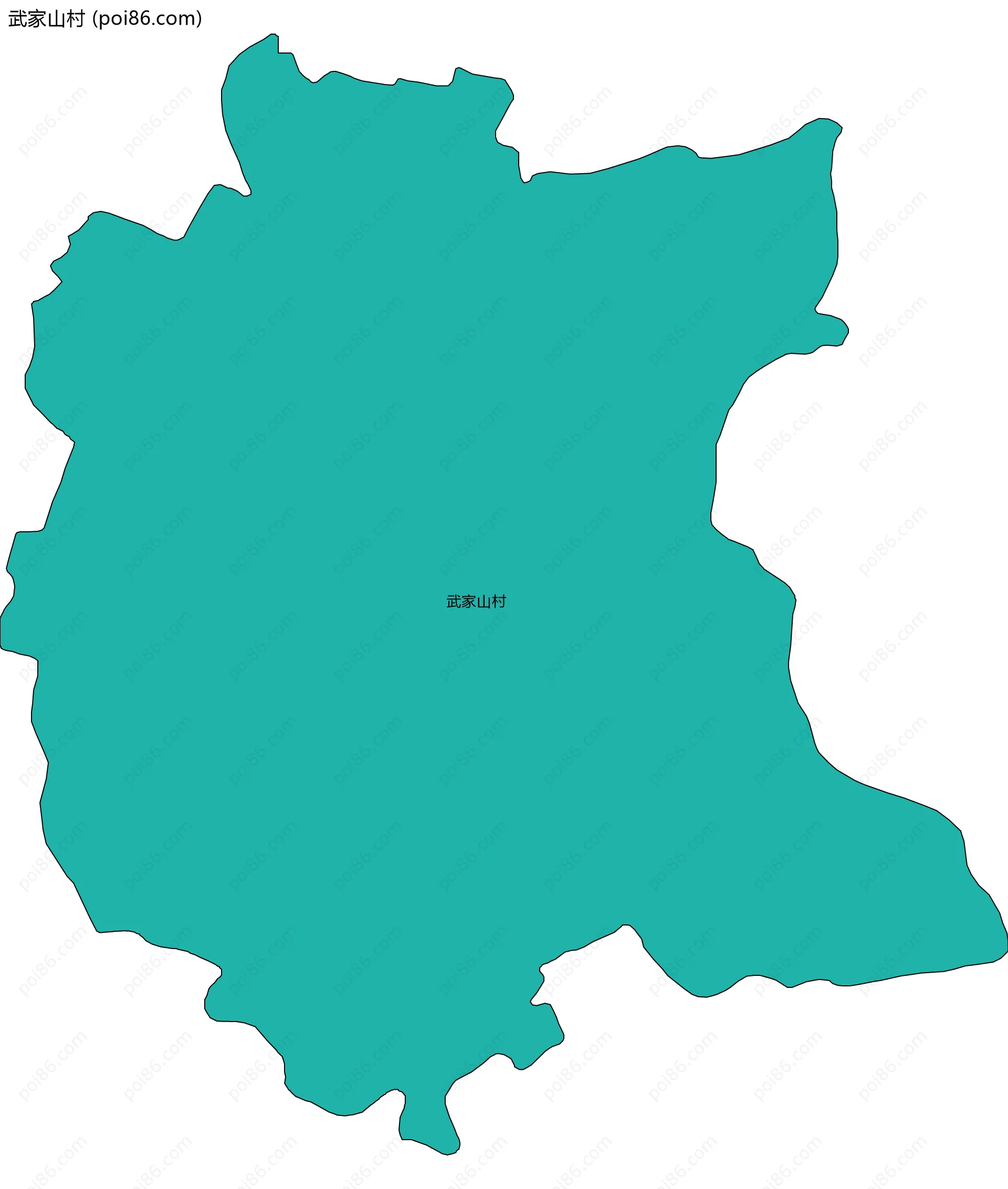 武家山村边界地图